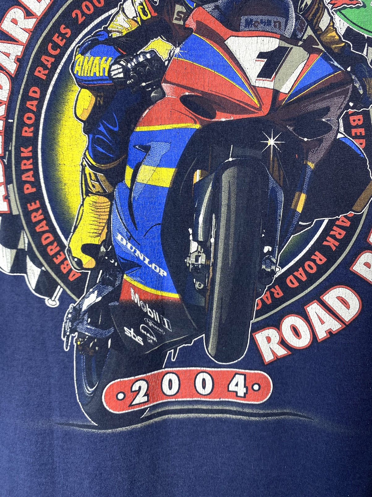 Vintage Vintage 2000’s Yamaha Aberdare Park Racing T Shirt Size US XL / EU 56 / 4 - 5 Thumbnail