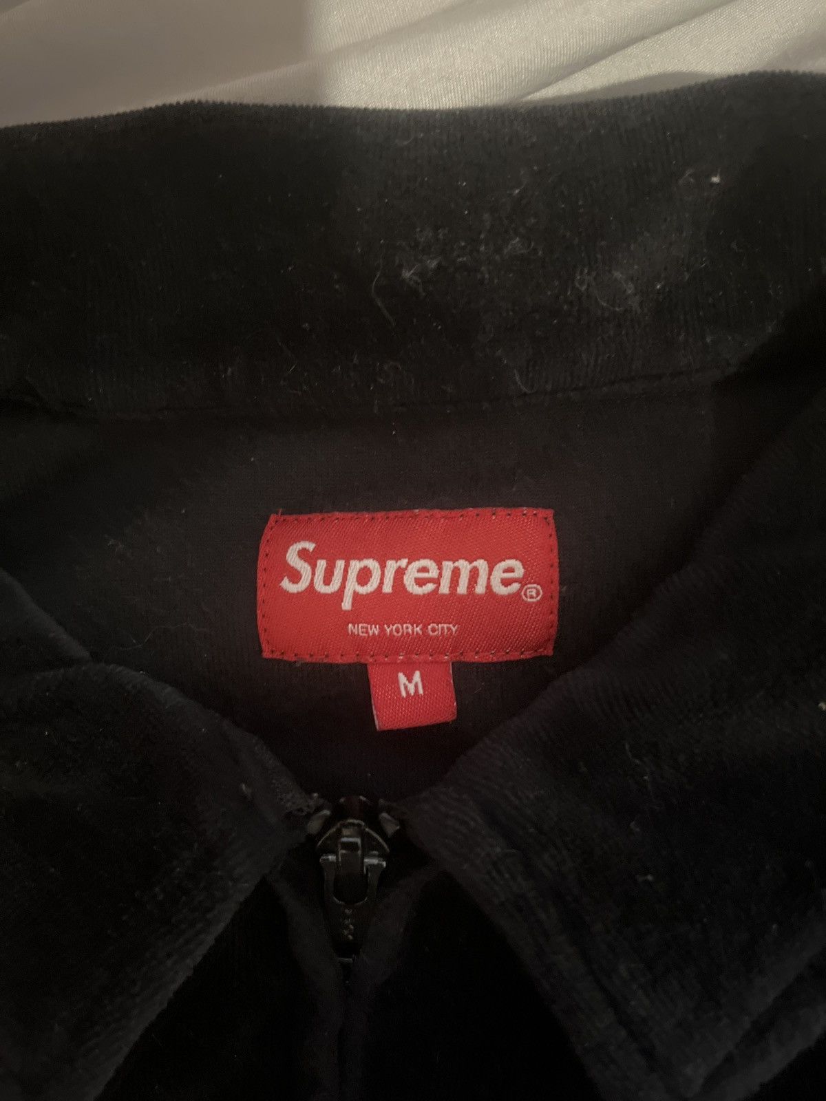 Supreme Piping Zip Up Polo 半袖 ブラック Lサイズ Supreme Piping zip up polo | Grailed