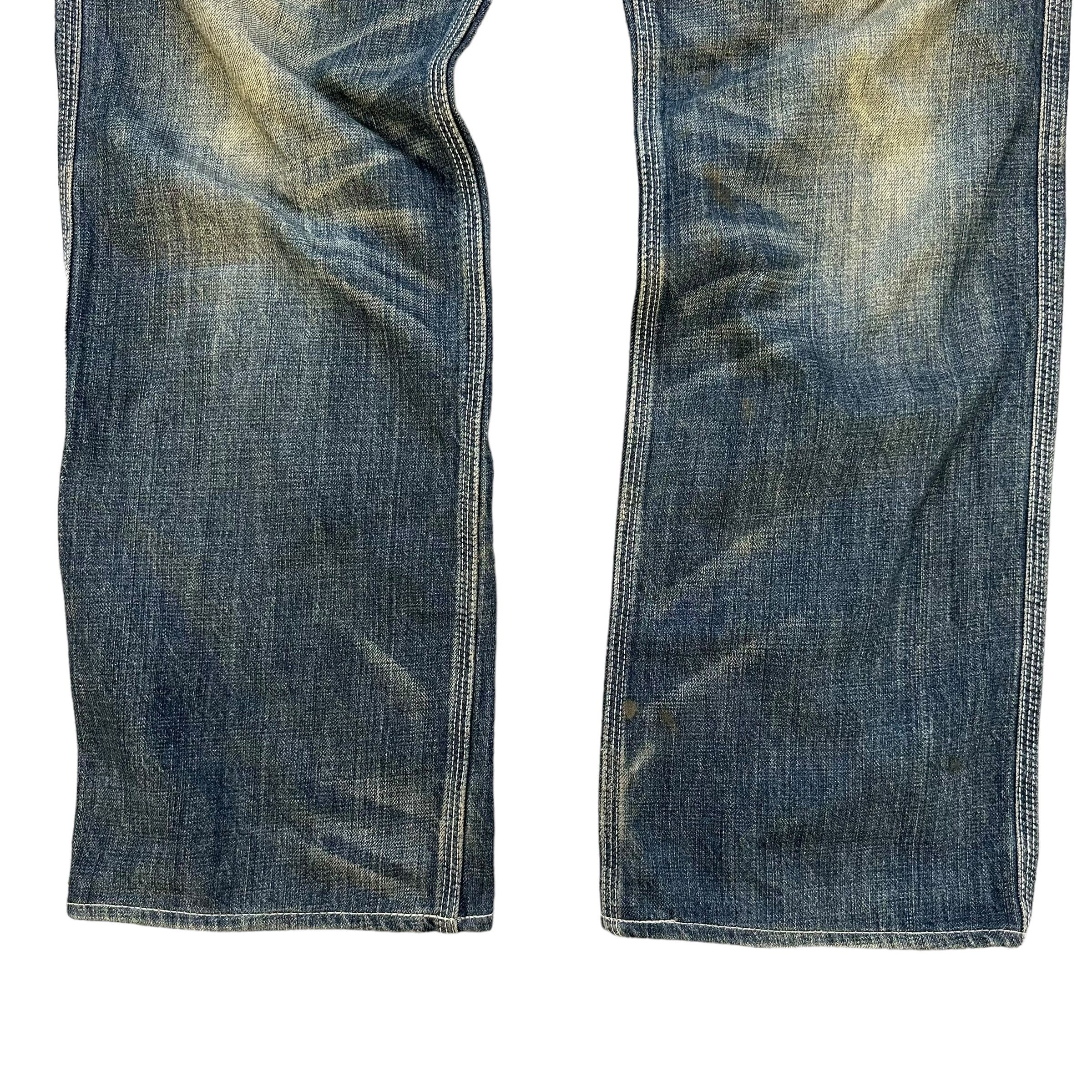 Vanson Leathers Vanson Leathers Embroidered Big Logo Denim Pant #A33-0742 Size US 36 / EU 52 - 13 Thumbnail