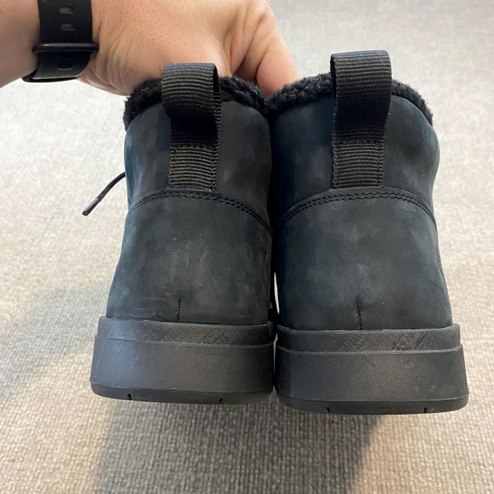 Timberland Timberland Boots Mens Size 12 Black Nubuck Shearling Ankle Winter Lined A2G6R Size US 12 / EU 45 - 6 Thumbnail