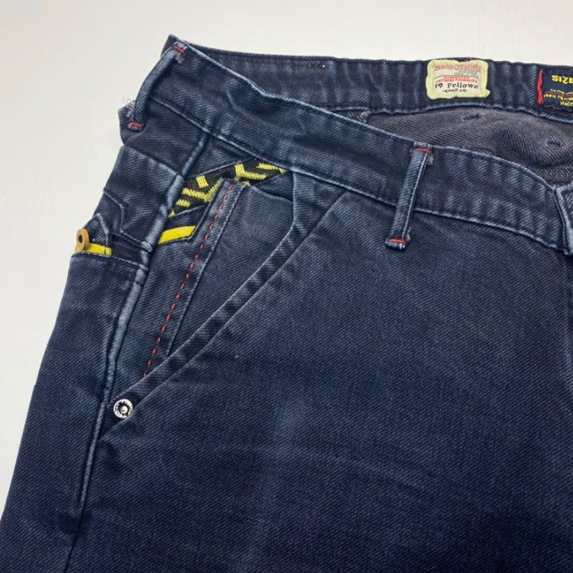 CO KOYO Mens Jeans 36x33 Blue Denim Stretch Relaxed Straight 8520 Size US 36 / EU 52 - 4 Thumbnail