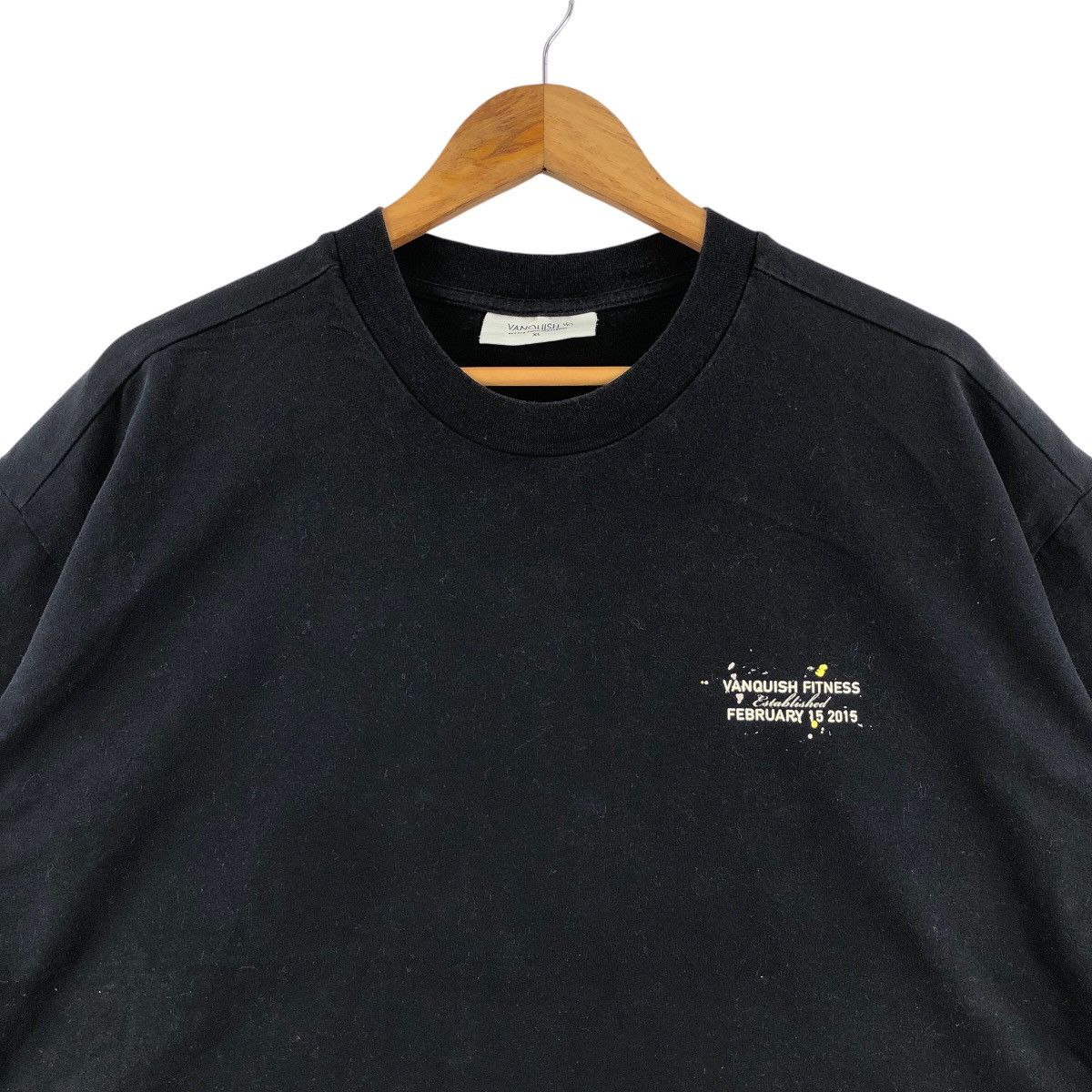 Vanquish VANQUISH Fitness Tee Shirt Big Logo Japanese Brand Size US XL / EU 56 / 4 - 2 Thumbnail