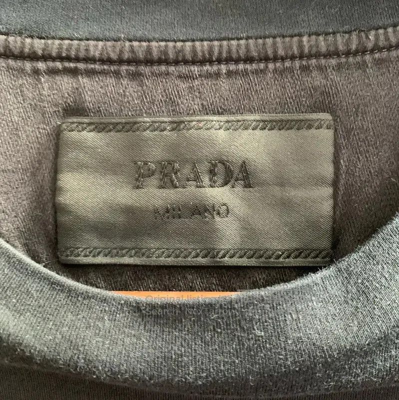 Prada Prada Black Cotton Long Sleeve Tee M Size. Size US M / EU 48-50 / 2 - 6 Thumbnail