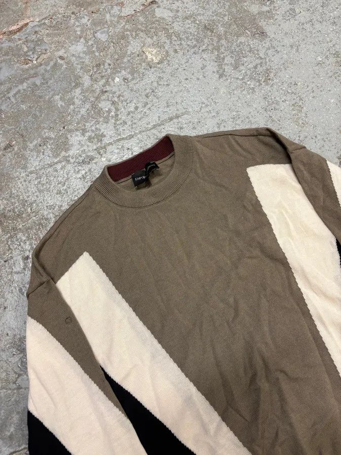 Emporio Armani × Vintage Emporio Armani Camel Structural Contemporary Sweater Size US S / EU 44-46 / 1 - 5 Thumbnail