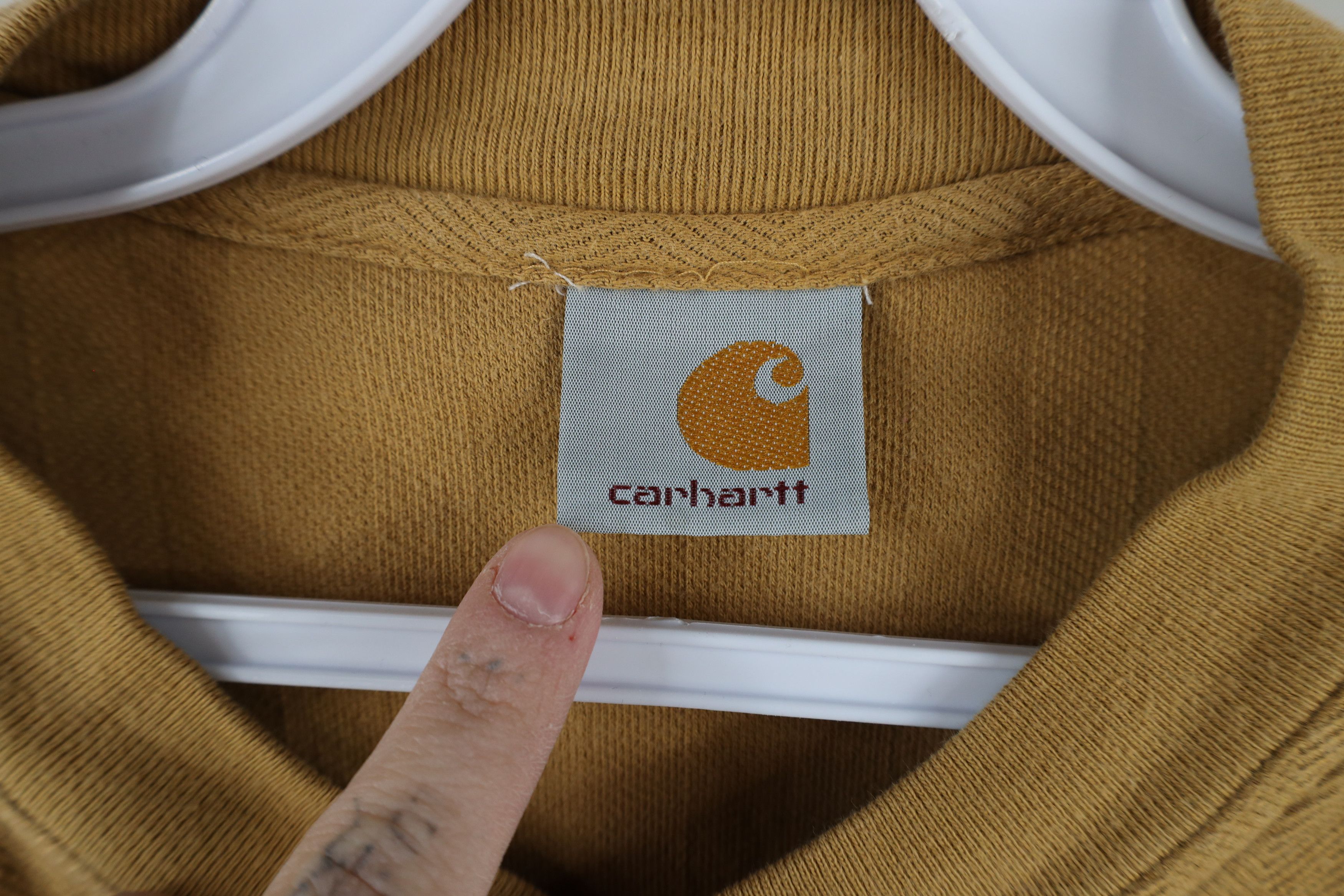 Carhartt × Vintage Vintage 90s Carhartt Herringbone Heavyweight Henley T-Shirt Size US XXL / EU 58 / 5 - 6 Thumbnail