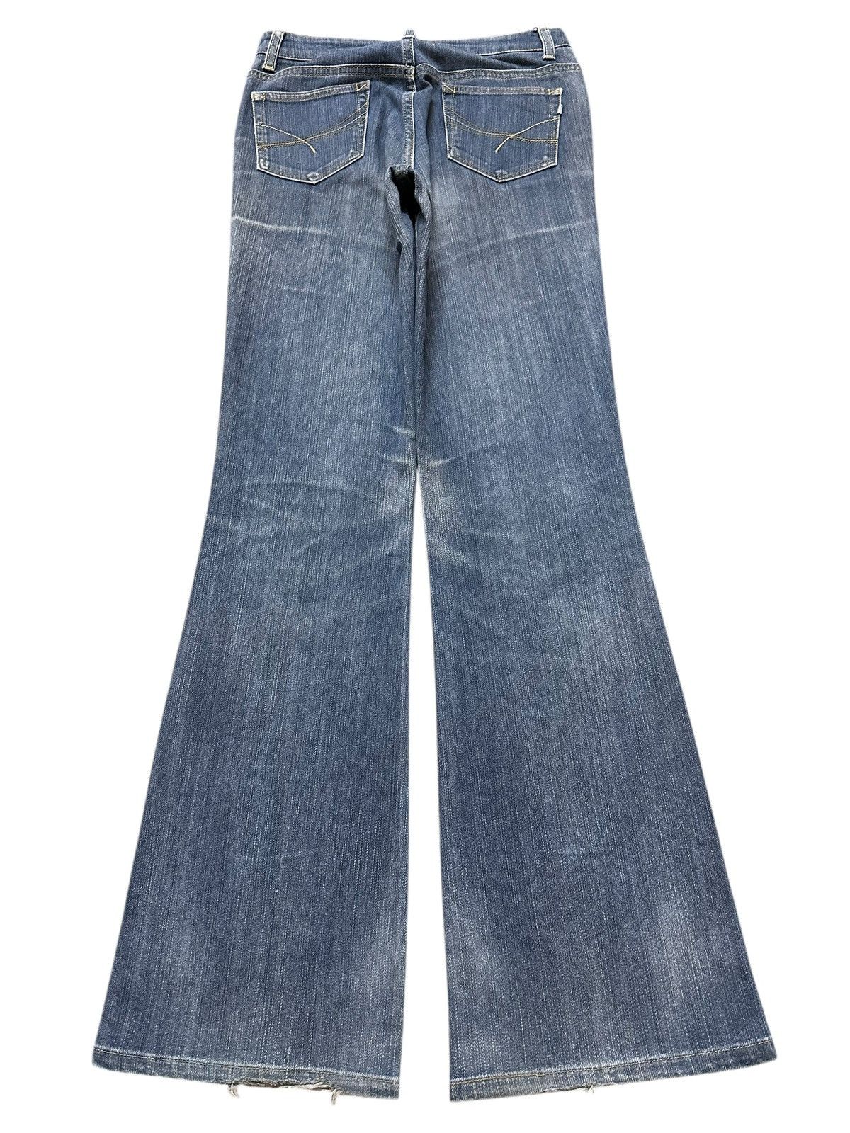 Japanese Brand Vintage Japanese Brand Blue Faded Wash Whiskers Bootcut Jean Size US 28 / EU 44 - 2 Thumbnail