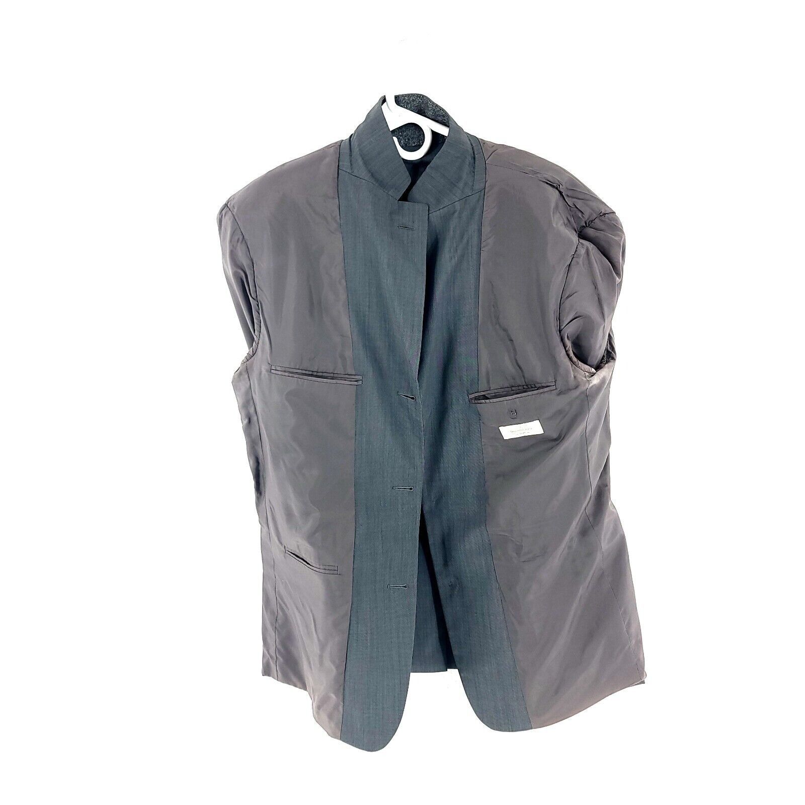 Ermenegildo Zegna DAMAGED Ermenigildo Zegna Soft Wool 3 Button Blazer 42R Gray Size 42R - 9 Thumbnail