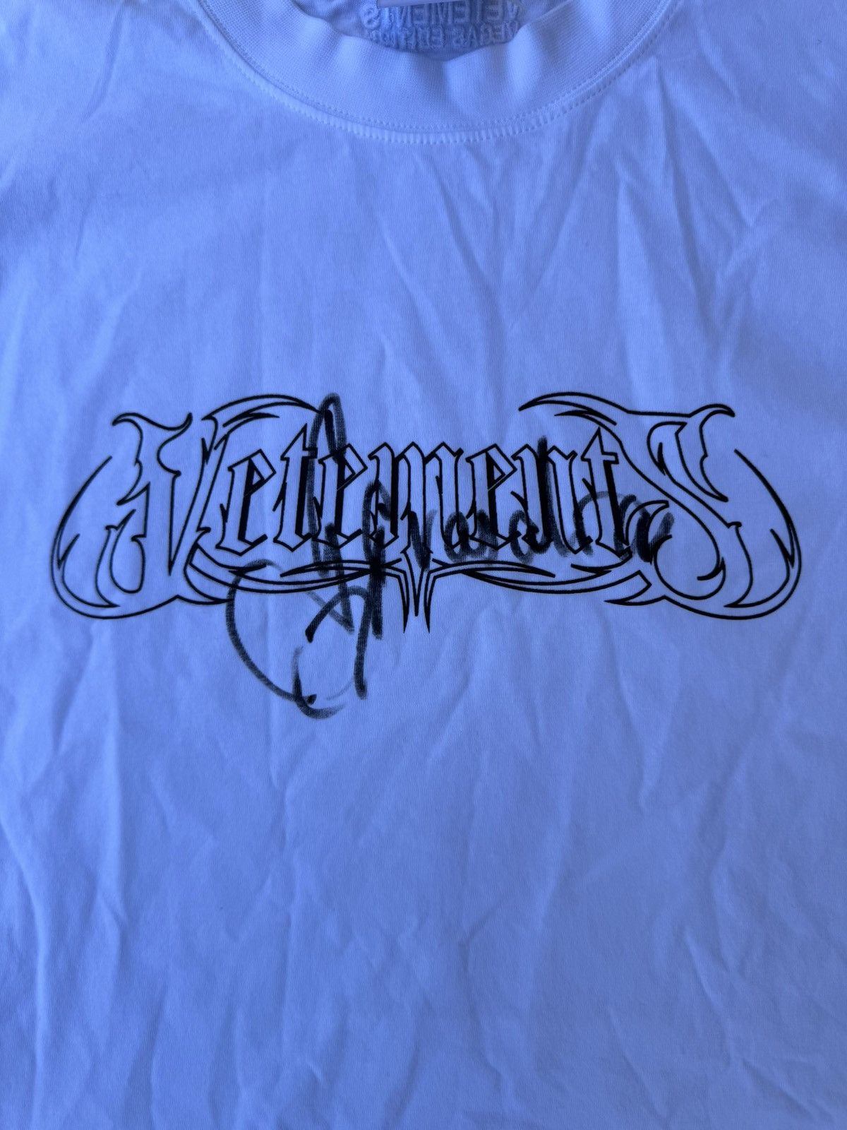 Vetements Vegas Edition Signed Guram Metal Logo Tee