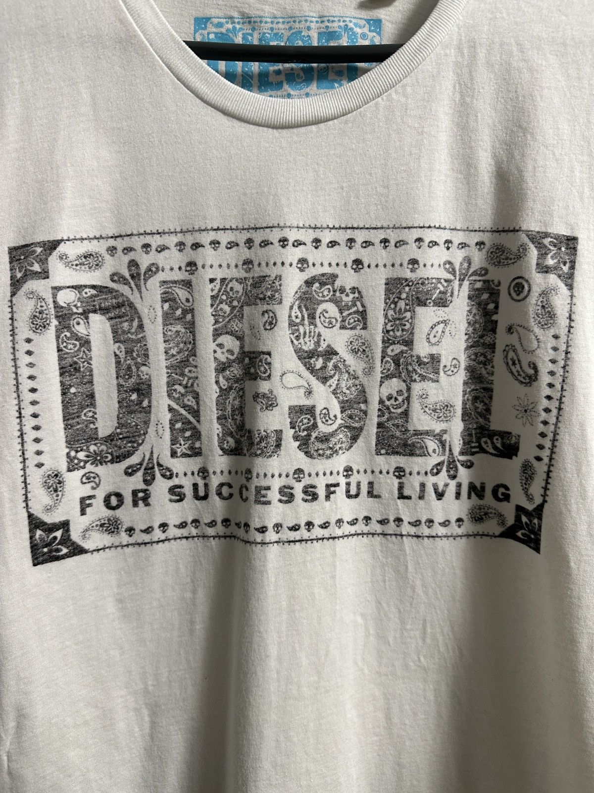 Diesel Rare Vintage T-Shirt Diesel Mexico Style Skull Luxury Size US M / EU 48-50 / 2 - 2 Thumbnail