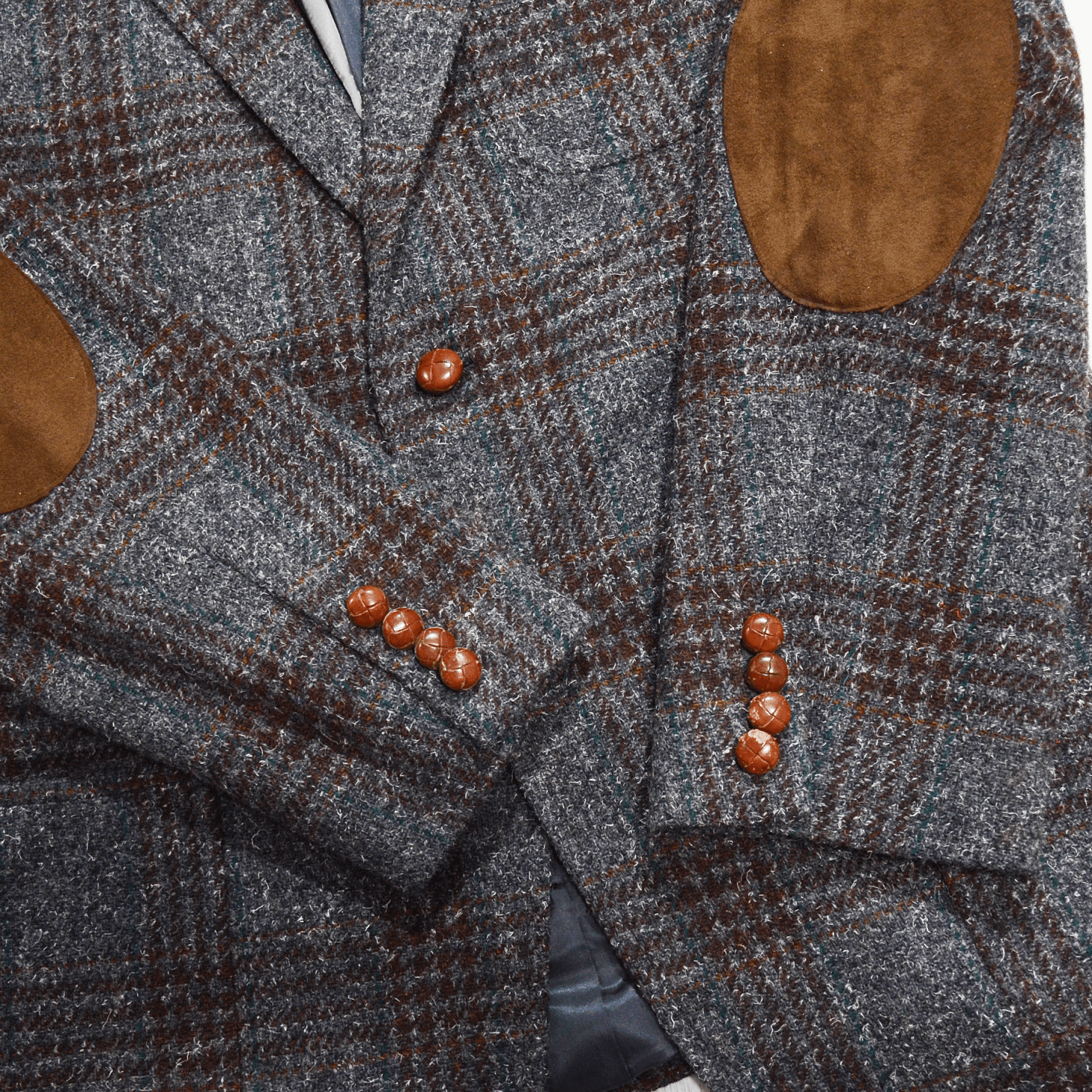 Other Martin Greenfield Tweed Blazer Coat Check 42 Hadn Tailored Size 42R - 4 Thumbnail