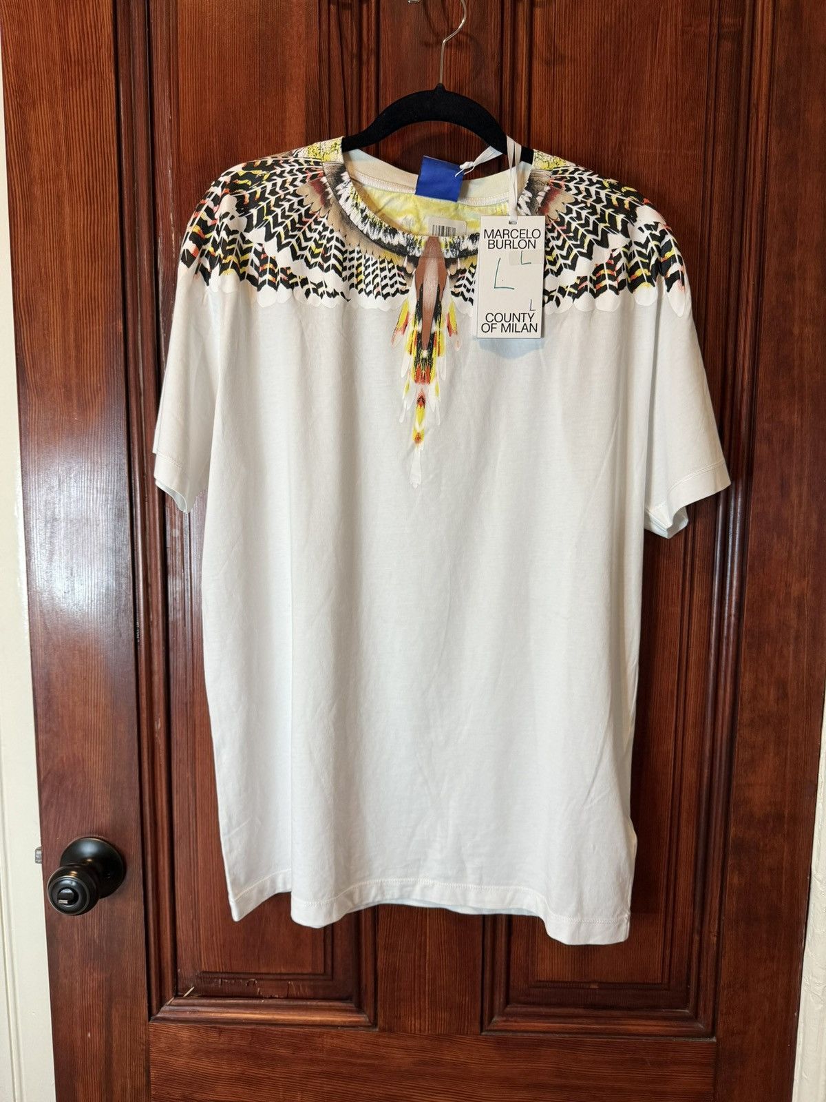 Marcelo Burlon Marcelo Burlon County of Milan White Printed Wings 