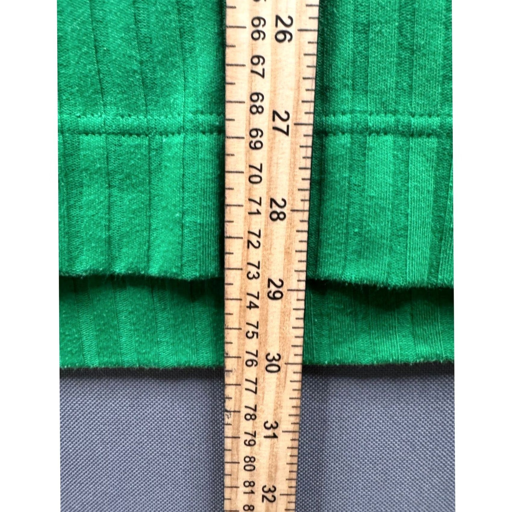 Express VINTAGE Express Tricot Green Ribbed Knit Long Sleeve Crew Neck Top Womens XS Size XS / US 0-2 / IT 36-38 - 4 Thumbnail