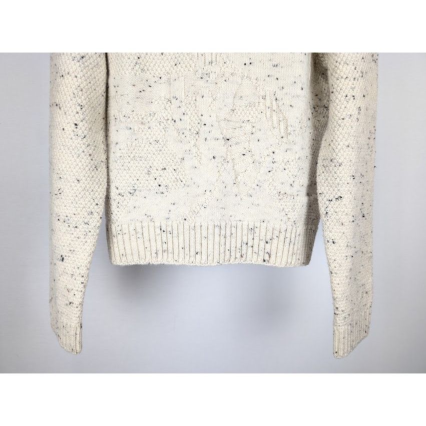 Bottega Veneta o1rshd1 MW Wool Multist Fish Sweater in Dove Size US M / EU 48-50 / 2 - 5 Thumbnail