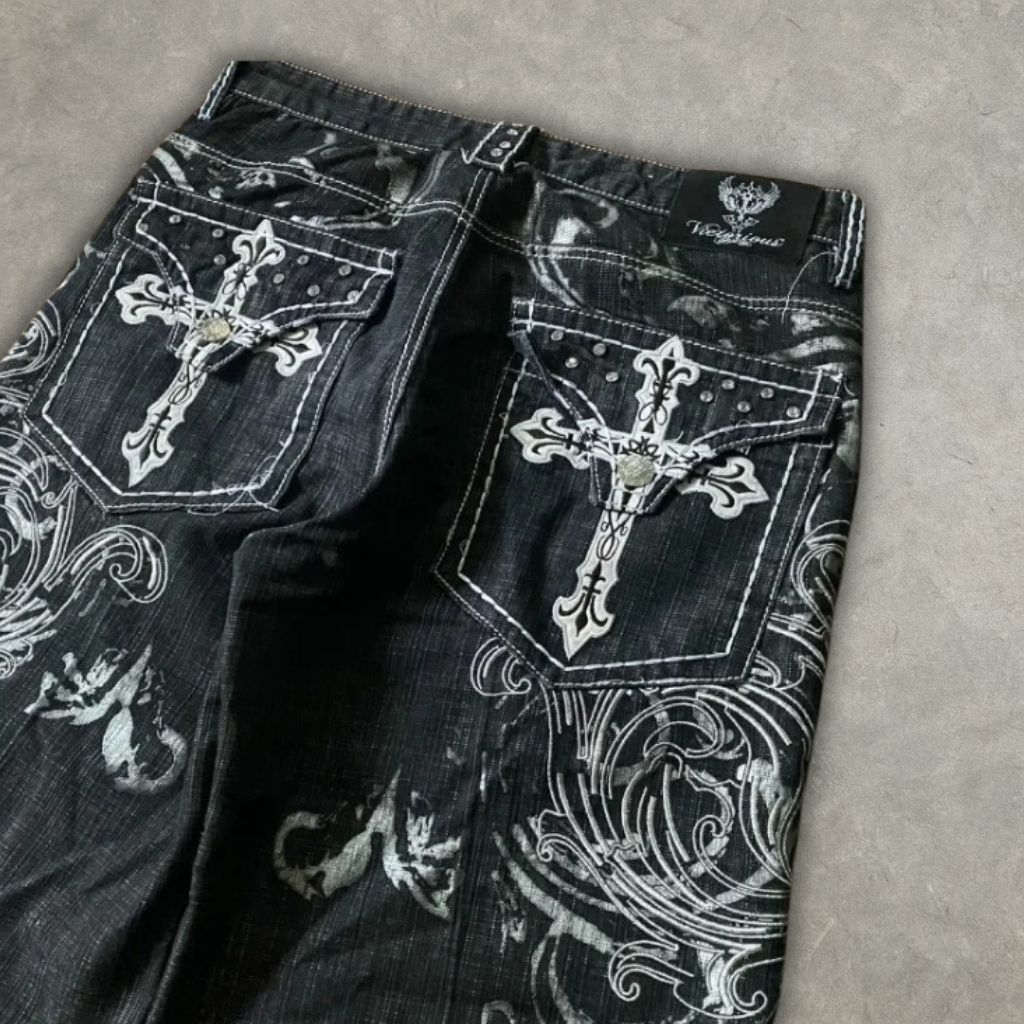 Other Y2K Oversized Denim Shorts Size US 32 / EU 48 - 2 Thumbnail