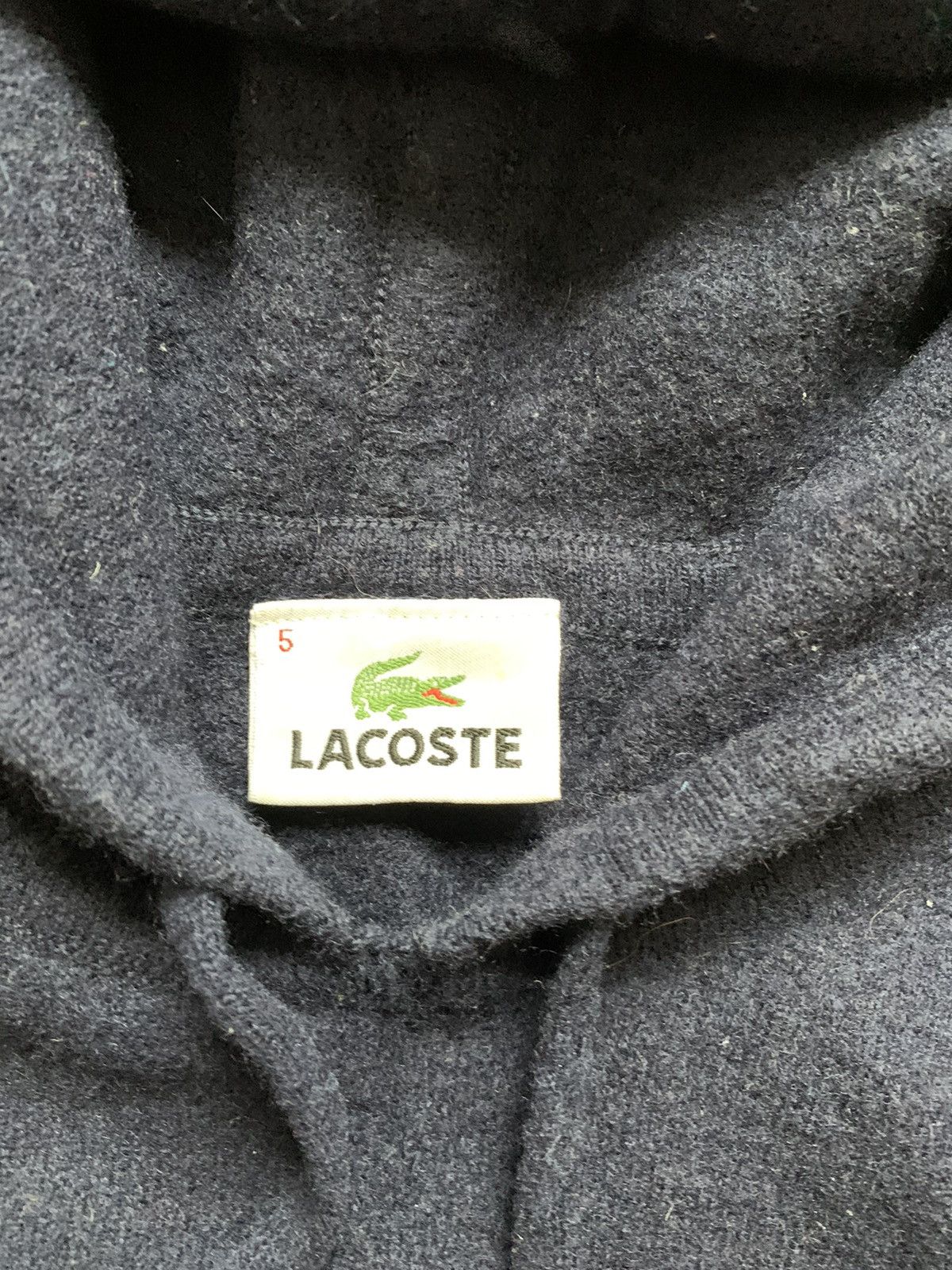 Lacoste × Vintage Vintage Lacoste Cashmere Wool Hoodie Sweater Y2K USA Size S Size US S / EU 44-46 / 1 - 4 Thumbnail