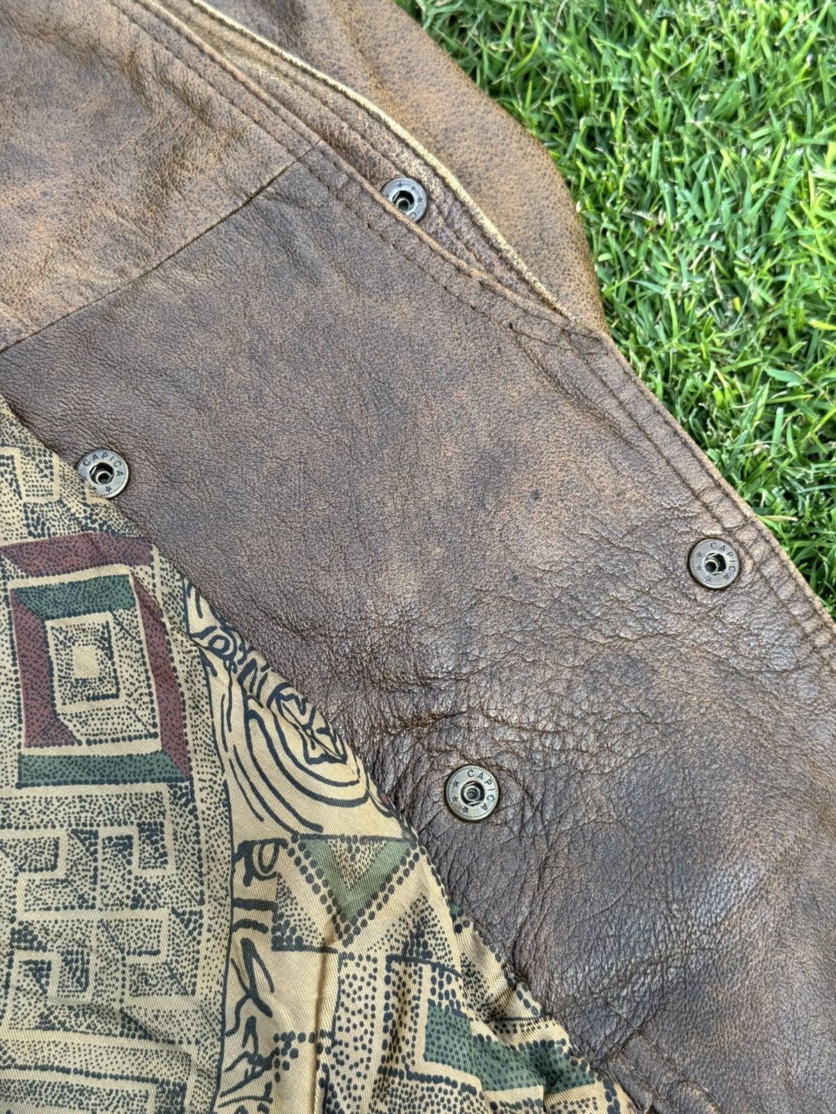 Vintage Vintage jacket echtes leder capia Size US L / EU 52-54 / 3 - 8 Thumbnail