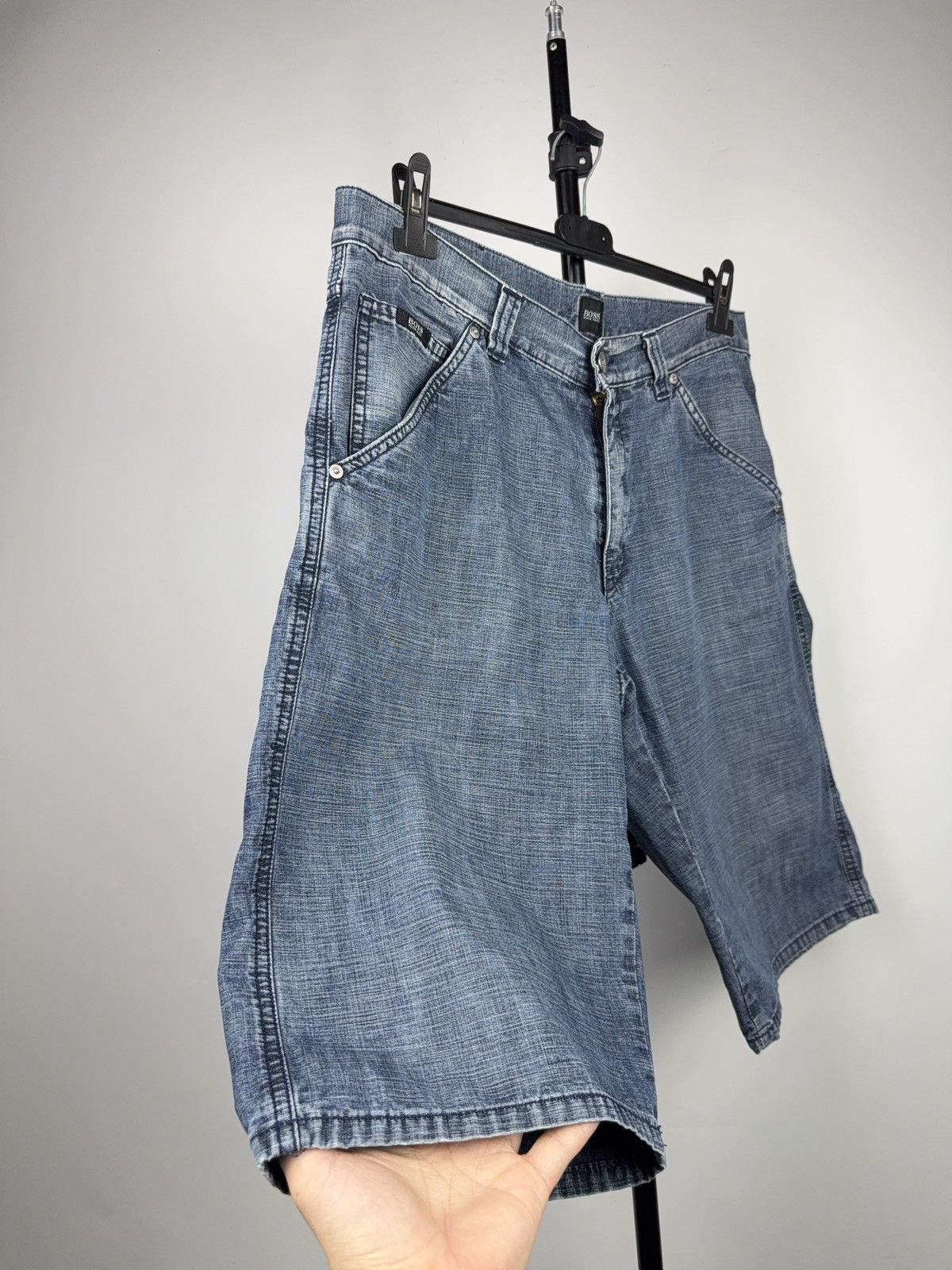 Hugo Boss Retro 90s Hugo Boss Vintage Y2K Durango Denim Shorts Size US 35 - 2 Thumbnail