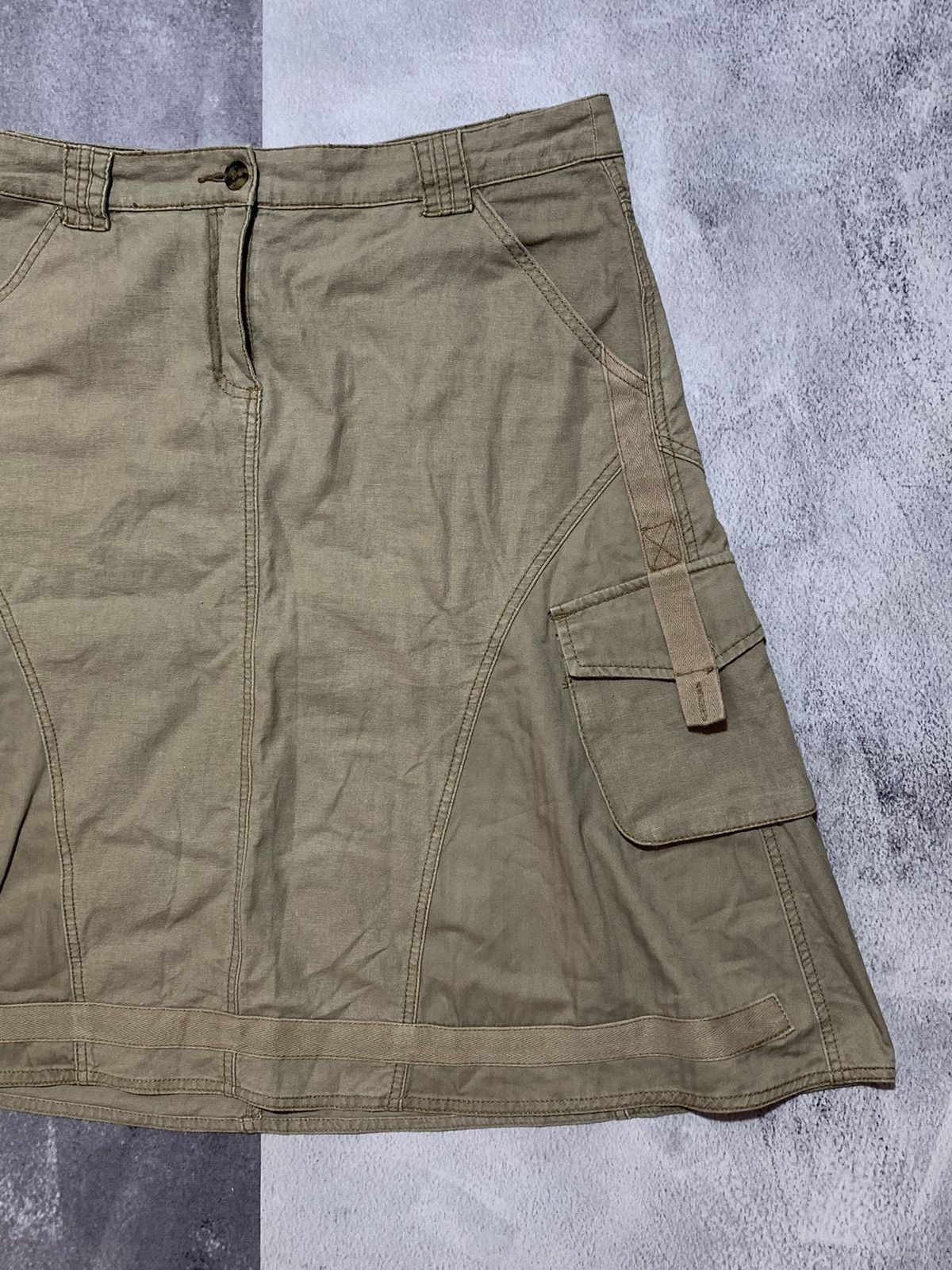Japanese Brand × Vintage Vintage Y2K wide Cargo skirt Japanese style size 35 Size 35" - 3 Thumbnail