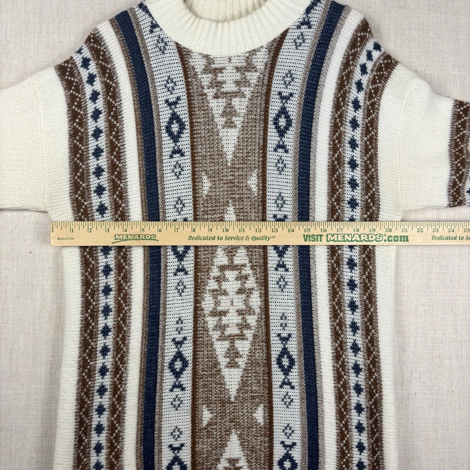 Other Vintage Abstract Aztec Geometric Clifton Place Med Sweater Size US M / EU 48-50 / 2 - 6 Thumbnail