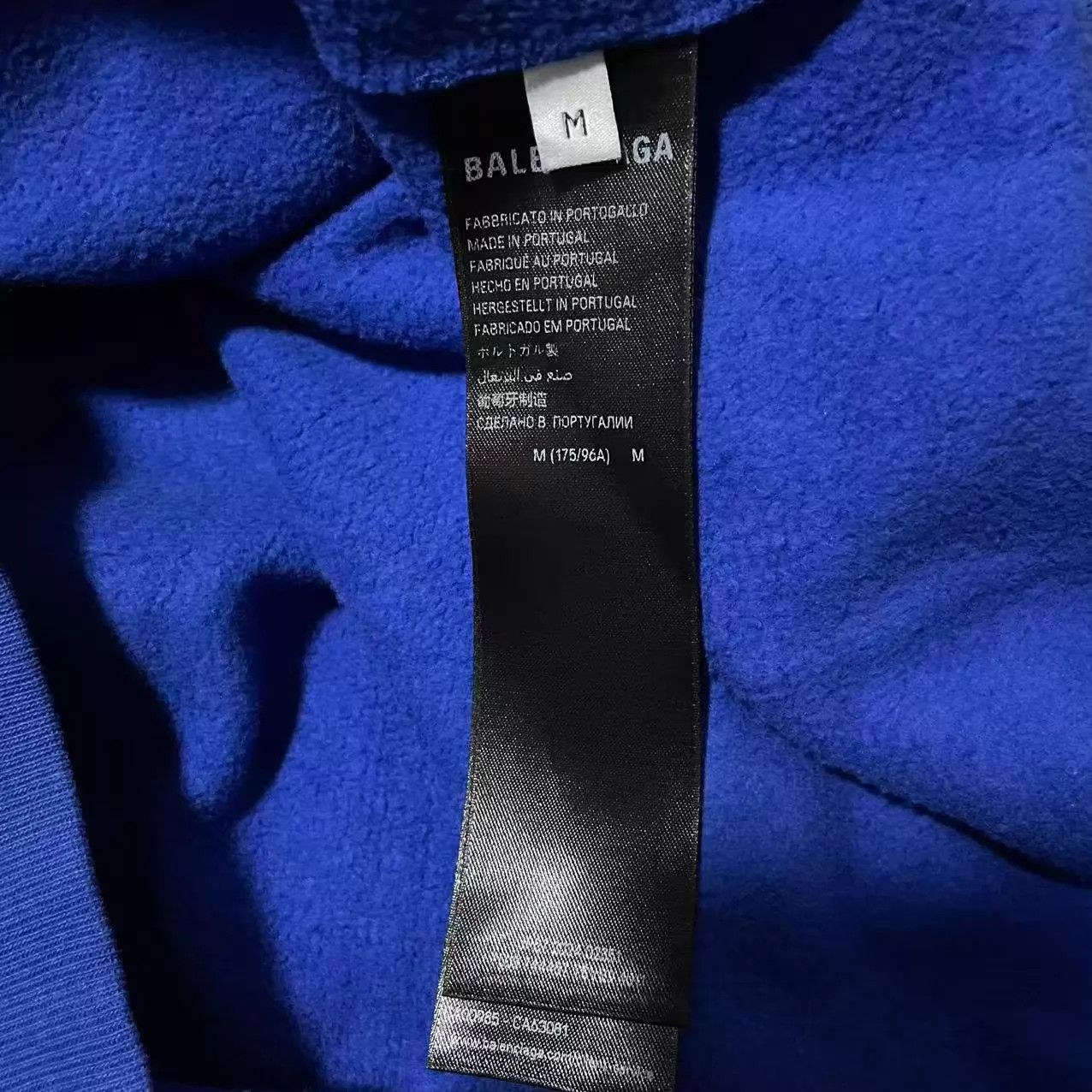 Balenciaga Balenciaga Summer 25 Blue Football Zip Hoodie M Size US M / EU 48-50 / 2 - 4 Thumbnail