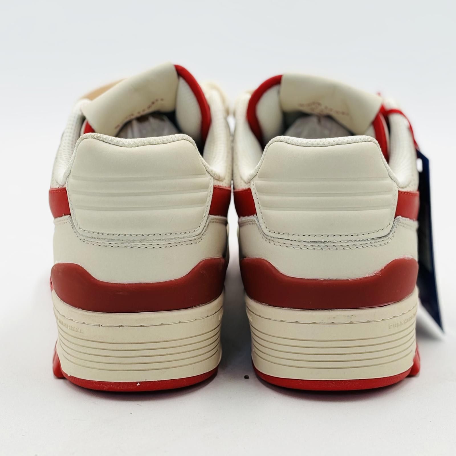 PONY PONY Low Genuine Leather Premium Lace Up Off White / Red Size US 12 / EU 45 - 7 Thumbnail