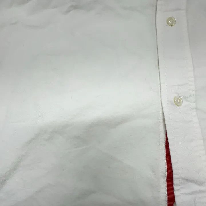 Thom Browne Thom Browne White Satin Long Sleeve Shirt -2507 Size US L / EU 52-54 / 3 - 5 Thumbnail
