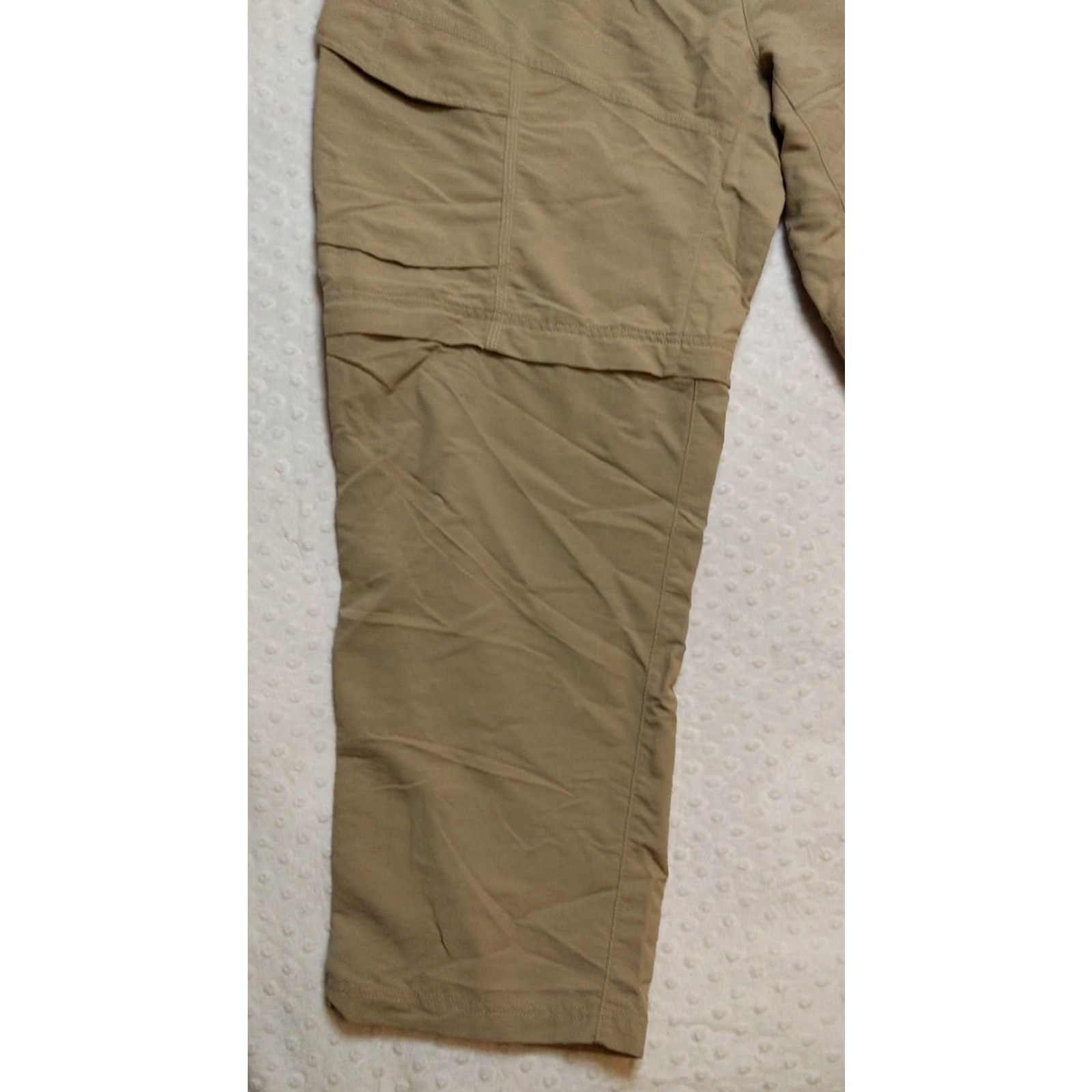 The North Face The North Face Mens 2XL Beige Nylon Convertible Pants Zip Off Hiking Outdoor Cargo Pants Regular fit Size US 39 - 3 Thumbnail