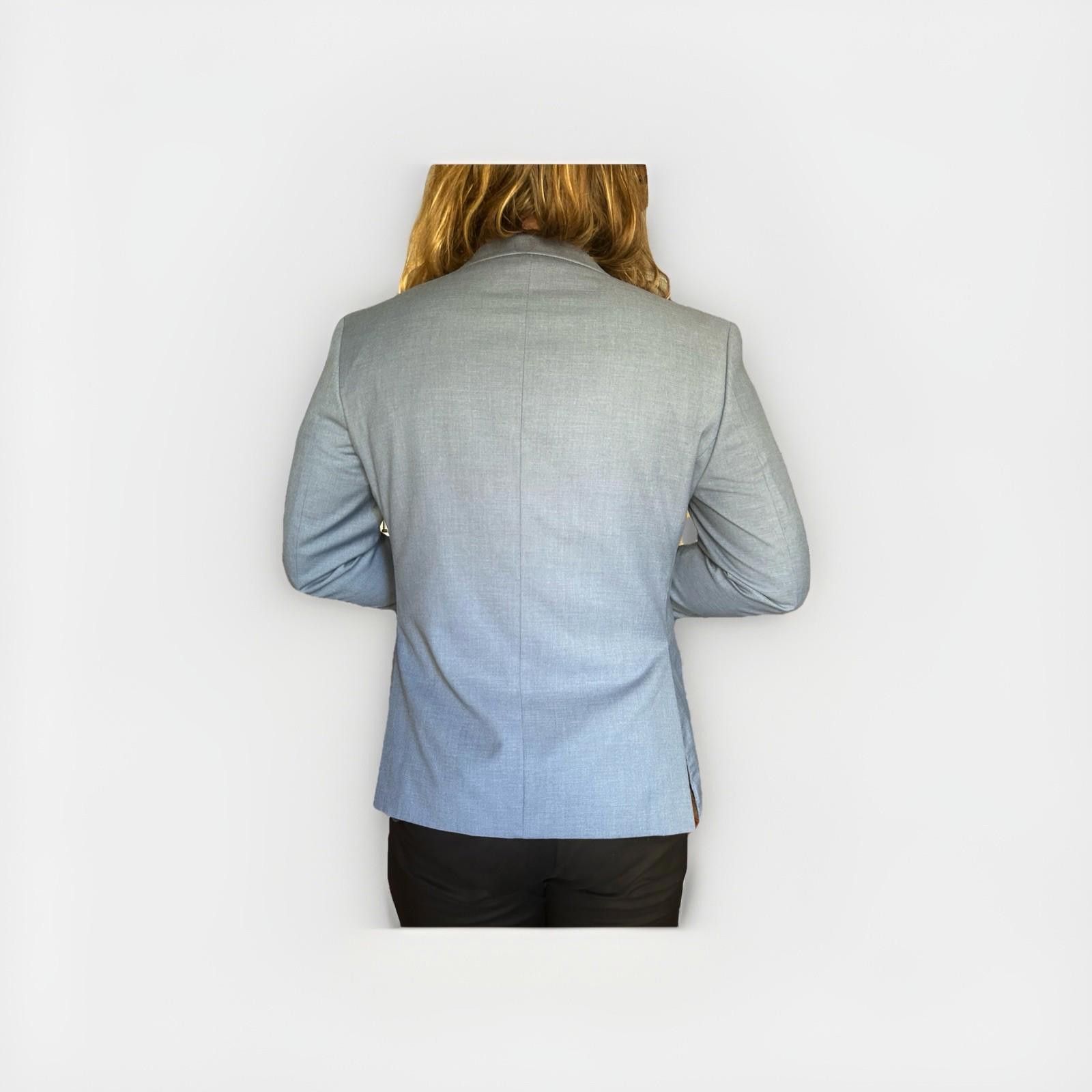 Designer Mr. Nicks 40S Blue Blazer Vest Superior 150’s Fabric Italy Size 40S - 3 Thumbnail