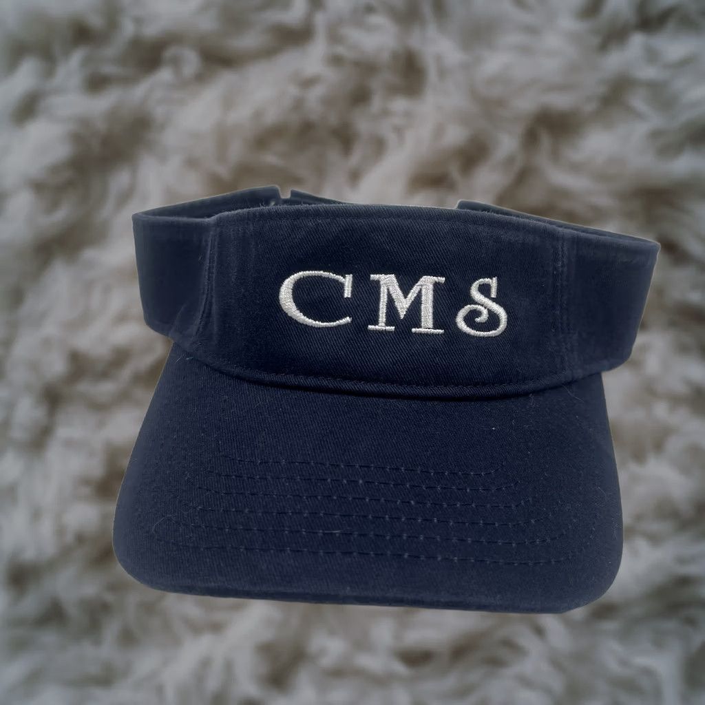 Vintage Outdoor Cap OC Visor Adult Navy Blue Hat Adjustable CMS Embroidered Size ONE SIZE - 1 Thumbnail