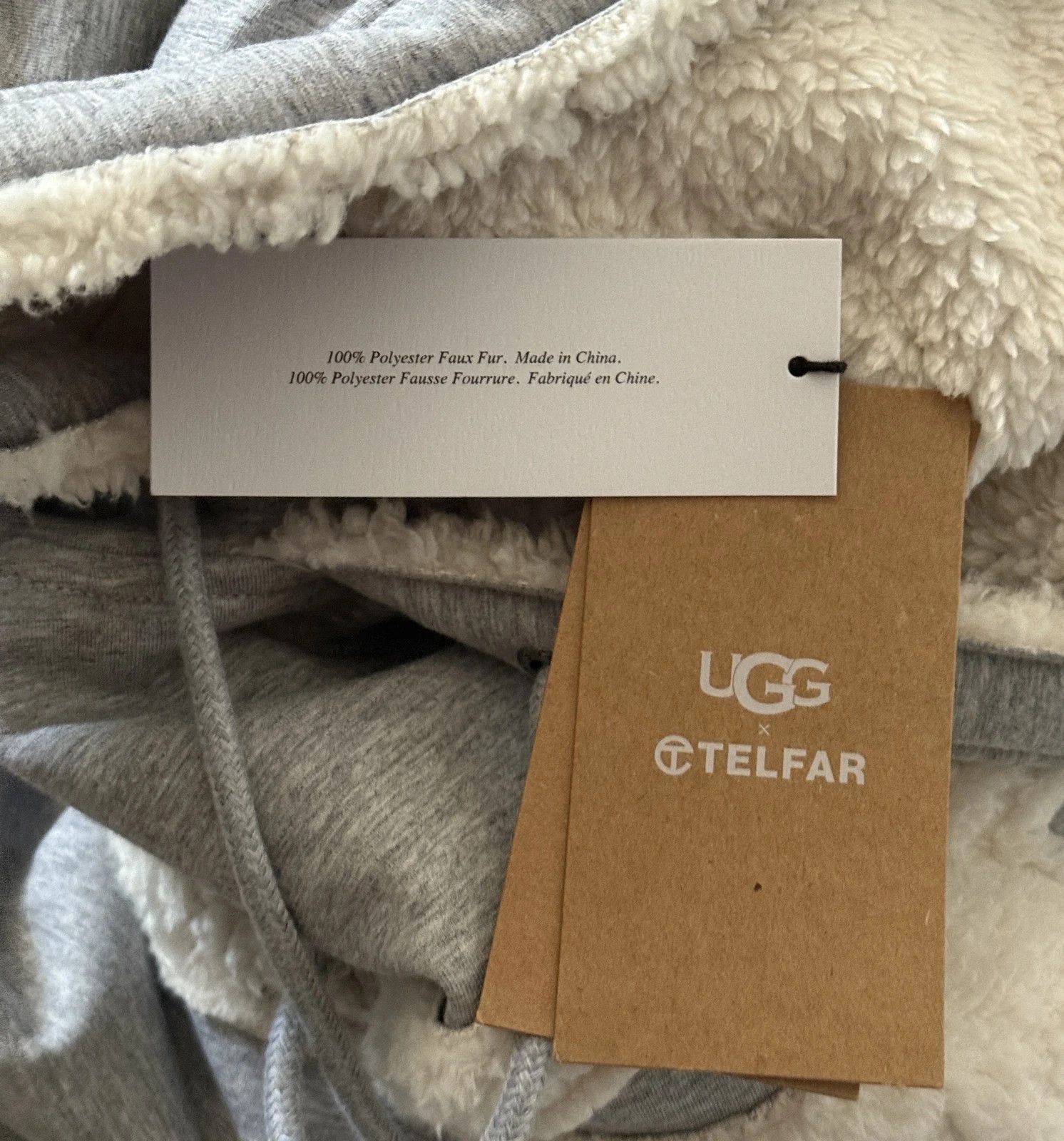 Telfar × Ugg Telfar x UGG Shearling Hoodie Heather Grey SIZE M Size US M / EU 48-50 / 2 - 5 Thumbnail