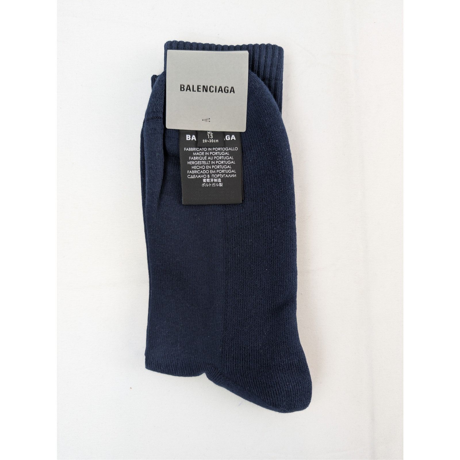 Balenciaga o1rshd1 Q:2/Size: XL / Socks Tennis Socks Seasonal Navy Blue Size ONE SIZE - 3 Thumbnail