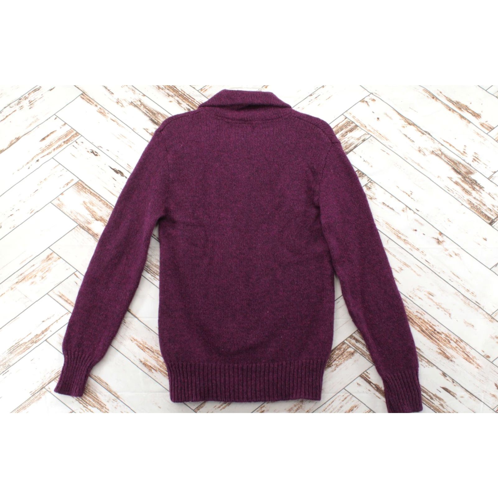 Eddie Bauer VINTAGE Eddie Bauer Sweater Men's Medium Purple Wool Blend Shawl Neck Button USA 90s Outdoor Size US M / EU 48-50 / 2 - 5 Thumbnail