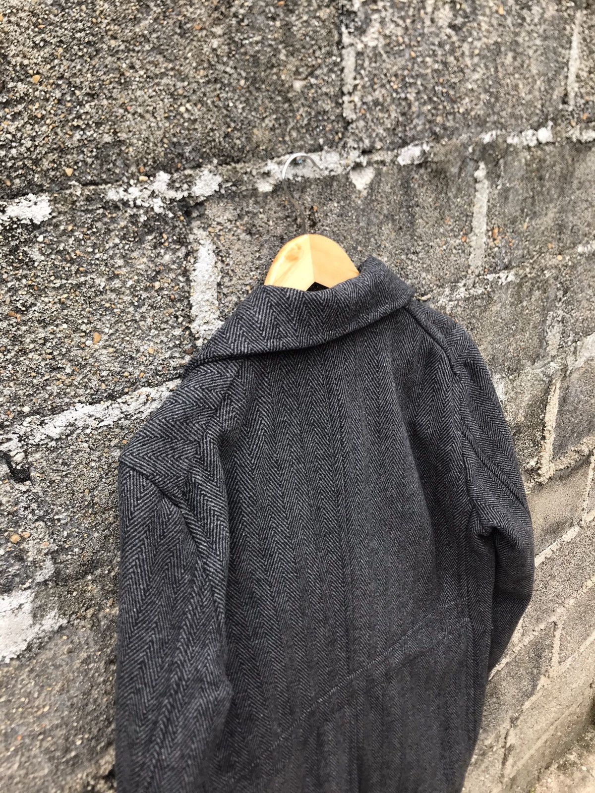 GU 🔥Japanese Brand GU Herringbone Double Breasted Peacoat Size US L / EU 52-54 / 3 - 15 Thumbnail