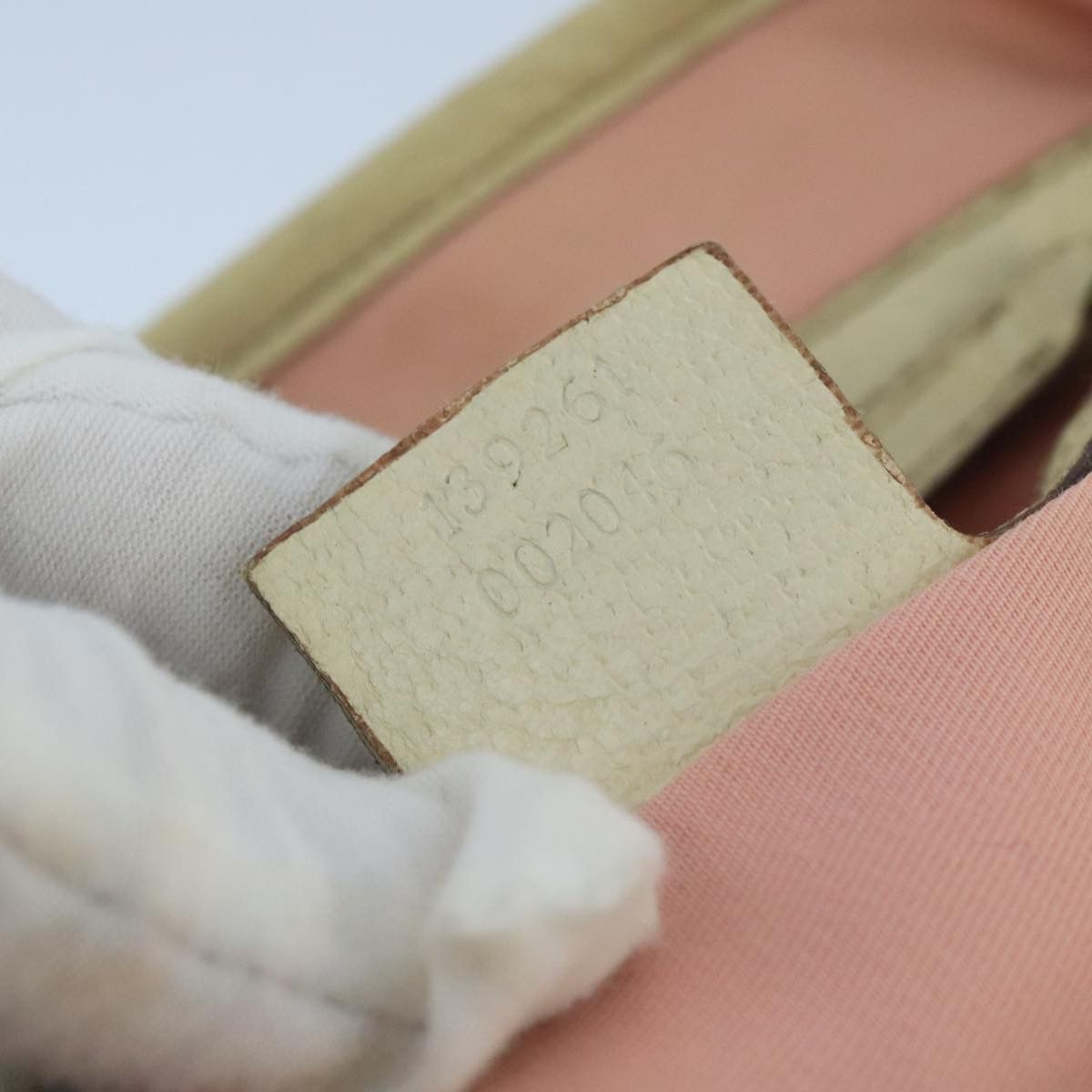 Gucci GUCCI GG Canvas Hand Bag Pink Cream Gold Size ONE SIZE - 20 Thumbnail