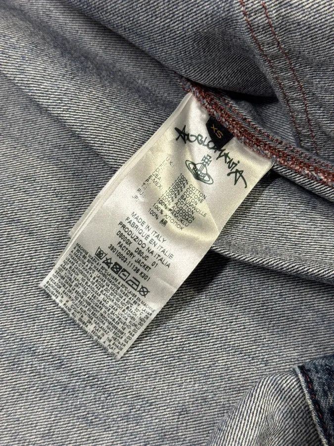 Designer × Vintage × Vivienne Westwood Vivienne Westwood Wood Print Denim Jacket Size US S / EU 44-46 / 1 - 9 Thumbnail