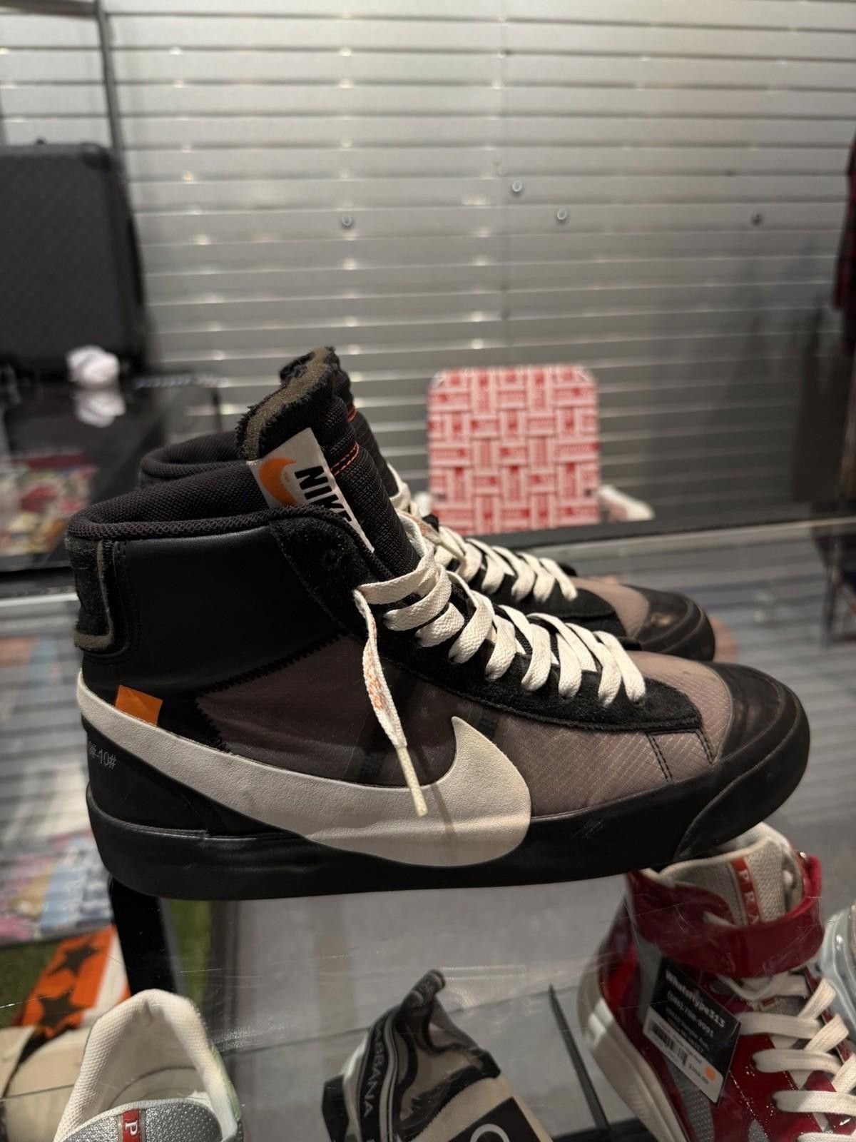 Nike Nike Blazer Mid Off-White Black Grim Reaper 2018 - 10.5 Size US 10.5 / EU 43-44 - 2 Thumbnail