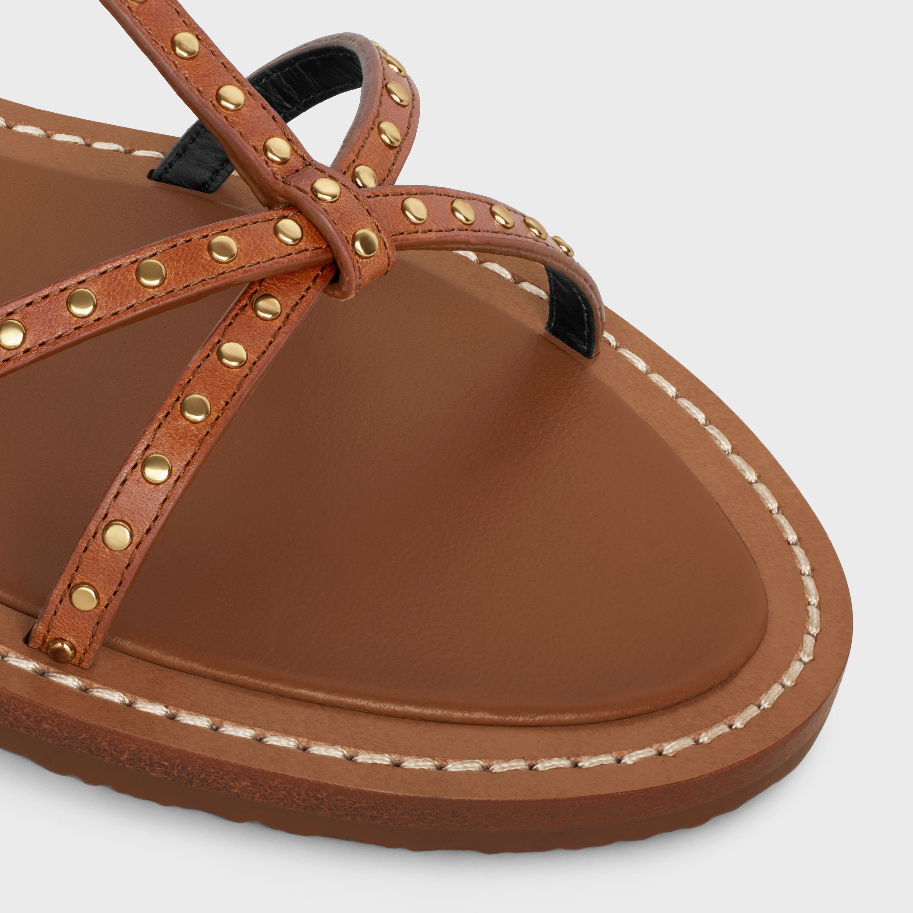 Celine o1bcso1str0925 352383877C Taillat Flat Sandals in Tan Size US 11 / IT 41 - 4 Thumbnail