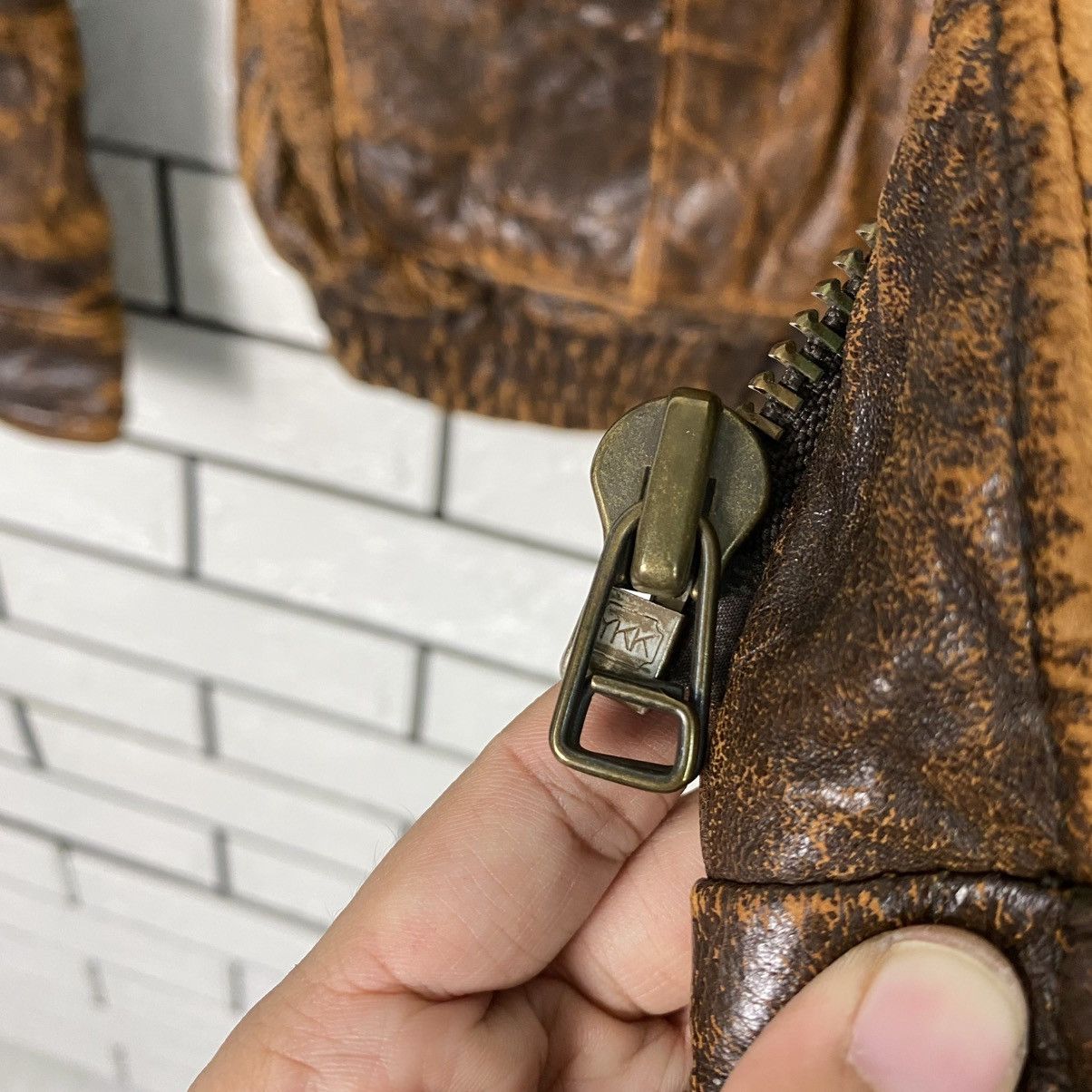Vintage 🔥VINTAGE FLY LEATHER JACKET BLANKET AERO LEATHER Size US M / EU 48-50 / 2 - 17 Thumbnail
