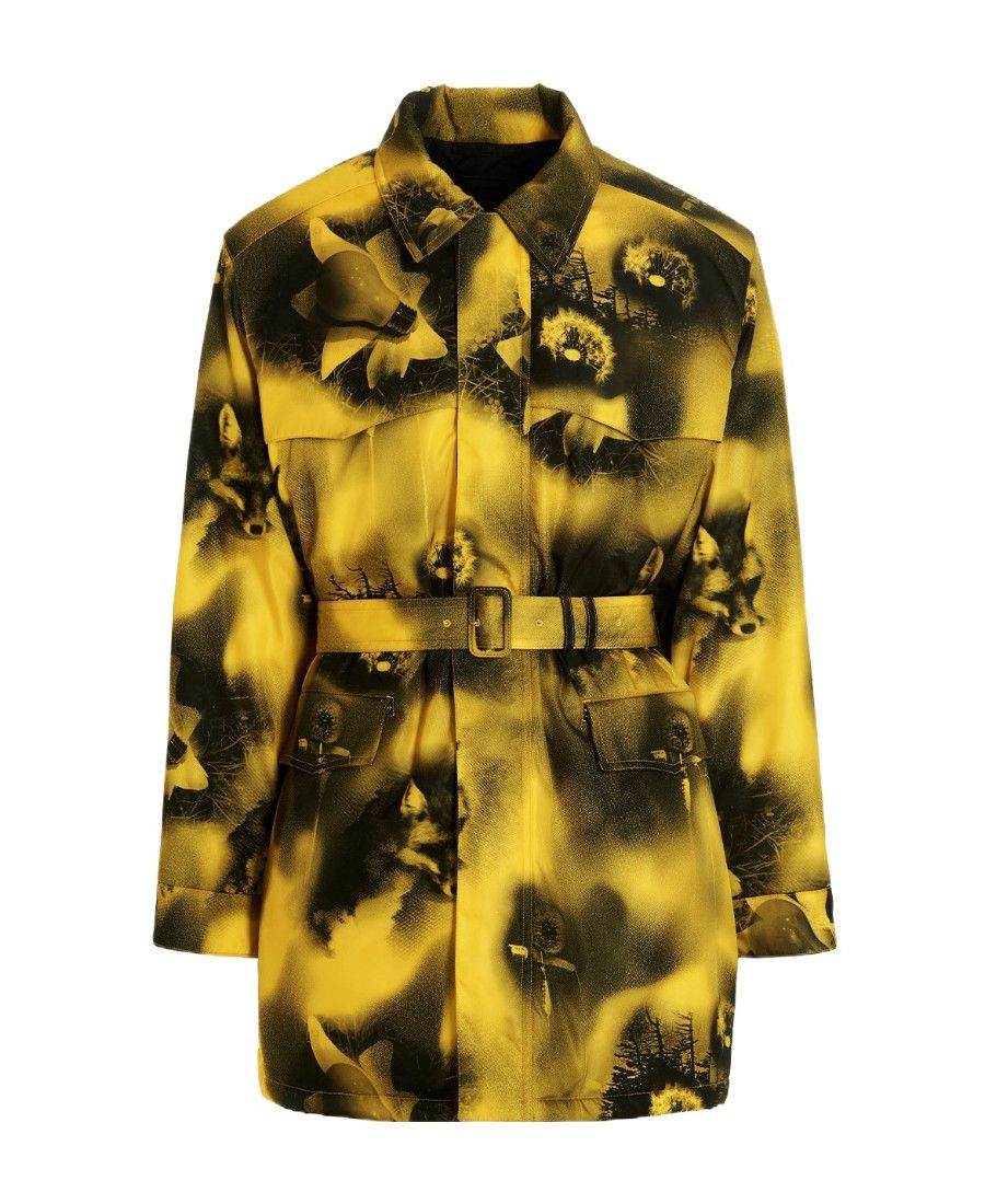 Prada Prada Re-Nylon abstract-printed parka coat Size US XL / EU 56 / 4 - 2 Thumbnail