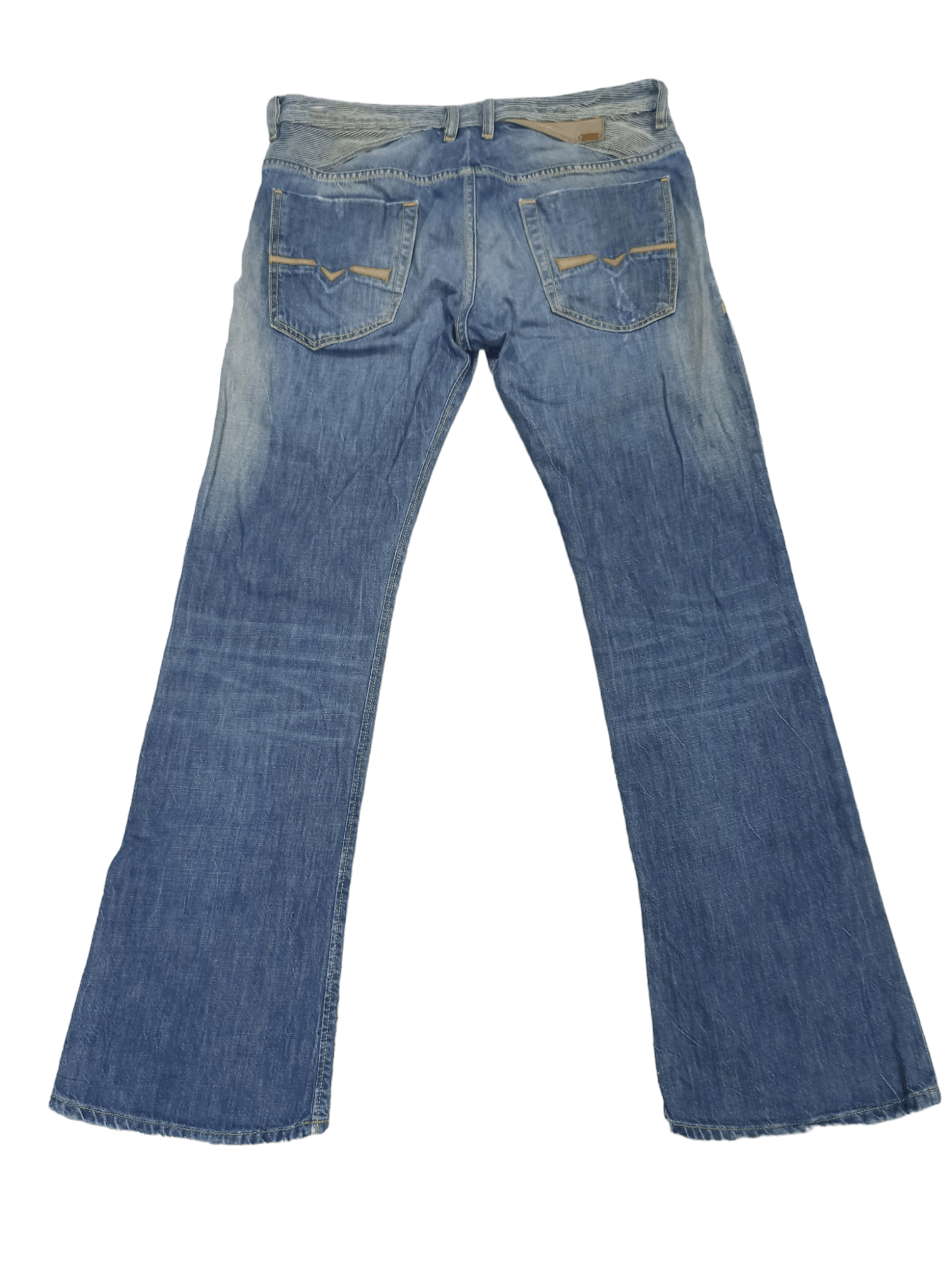 Diesel DIESEL REYHAN DISTRESSED DENIM FLARE JEANS Size US 31 - 2 Thumbnail