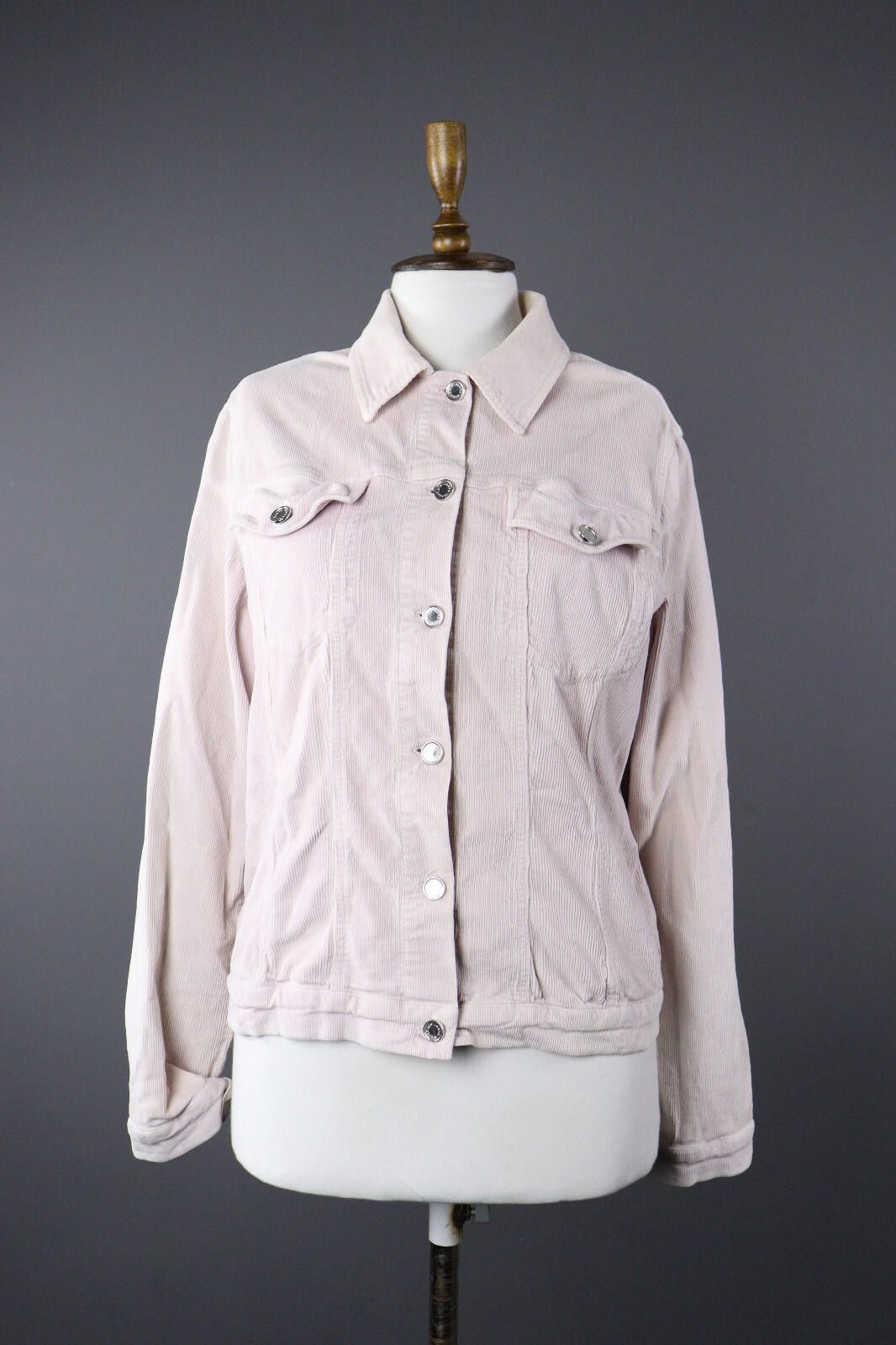 Designer Marc Cain Pink Corduroy Blazer Overshirt Jacket Size 5 Size M / US 6-8 / IT 42-44 - 1 Thumbnail