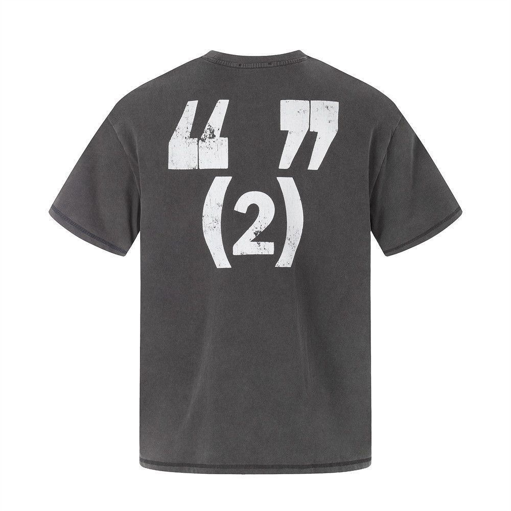 Japanese Brand Men's Washed & Distressed Casual T-Shirt with Graphic Print Size US M / EU 48-50 / 2 - 2 Thumbnail