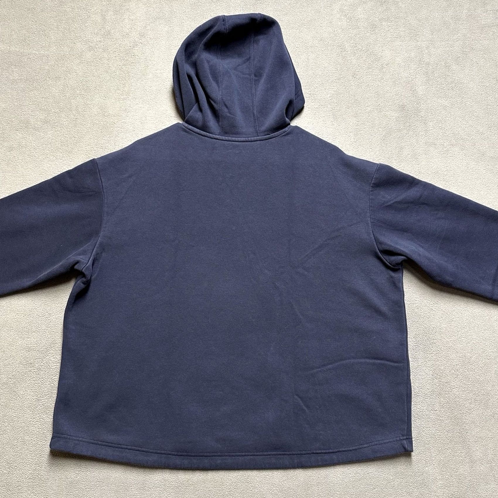 Adidas Adidas Sweatshirt Womens 2X Navy Blue Fleece Pullover Logo Graphic Cropped EUC Size XXL / US 16-18 / IT 52-54 - 2 Thumbnail