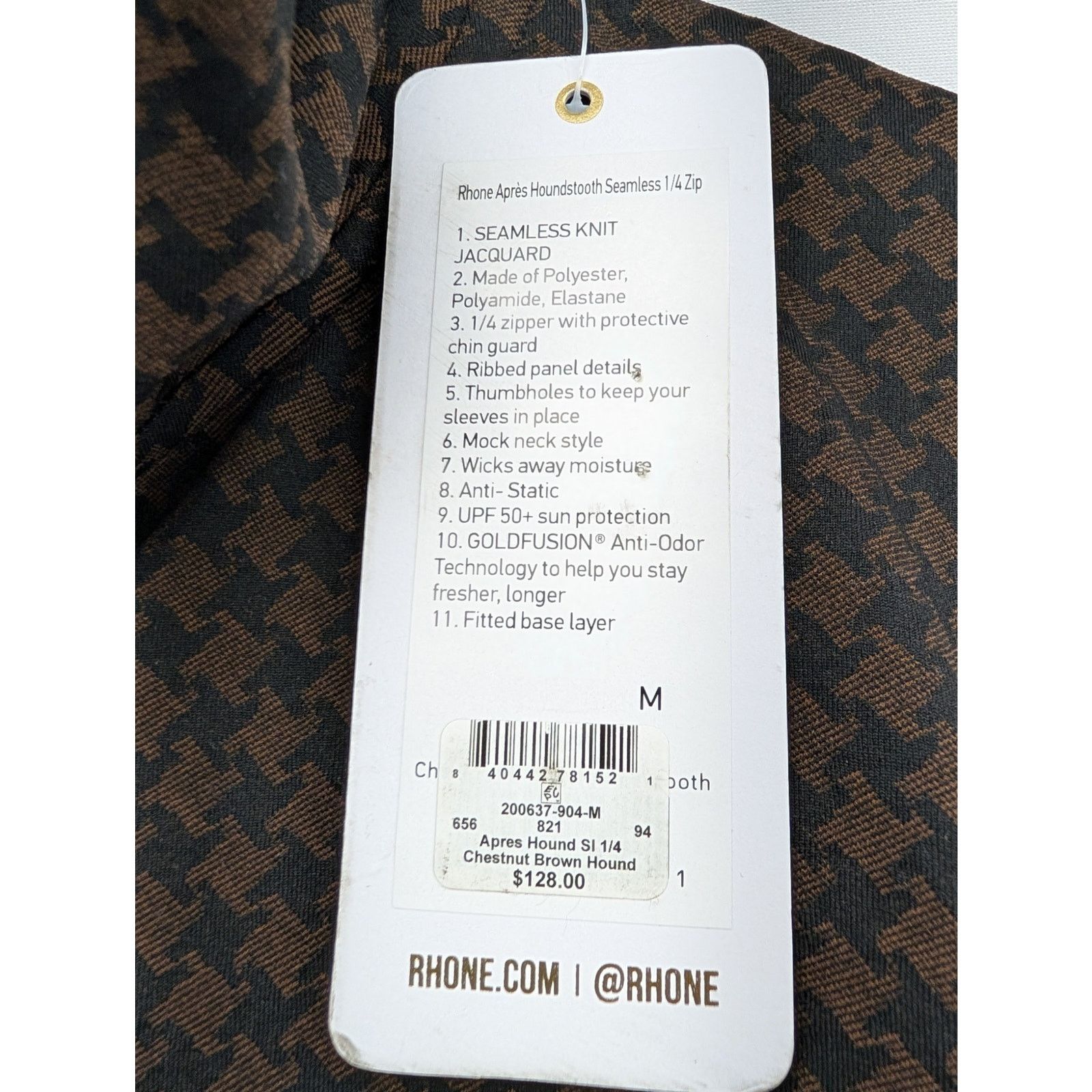 Rhone NWT Rhone Women's Après Houndstooth Seamless 1/4 Zip Top Size M / US 6-8 / IT 42-44 - 5 Thumbnail