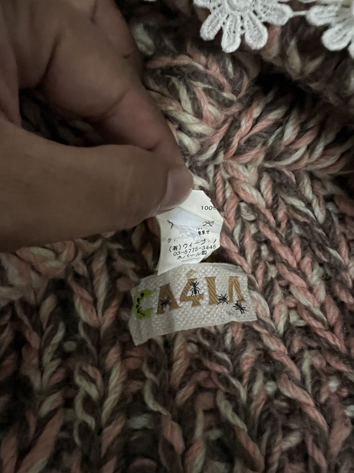 CA4LA Japanese brand Ca4la Crochet Beanie Hat Size ONE SIZE - 6 Thumbnail