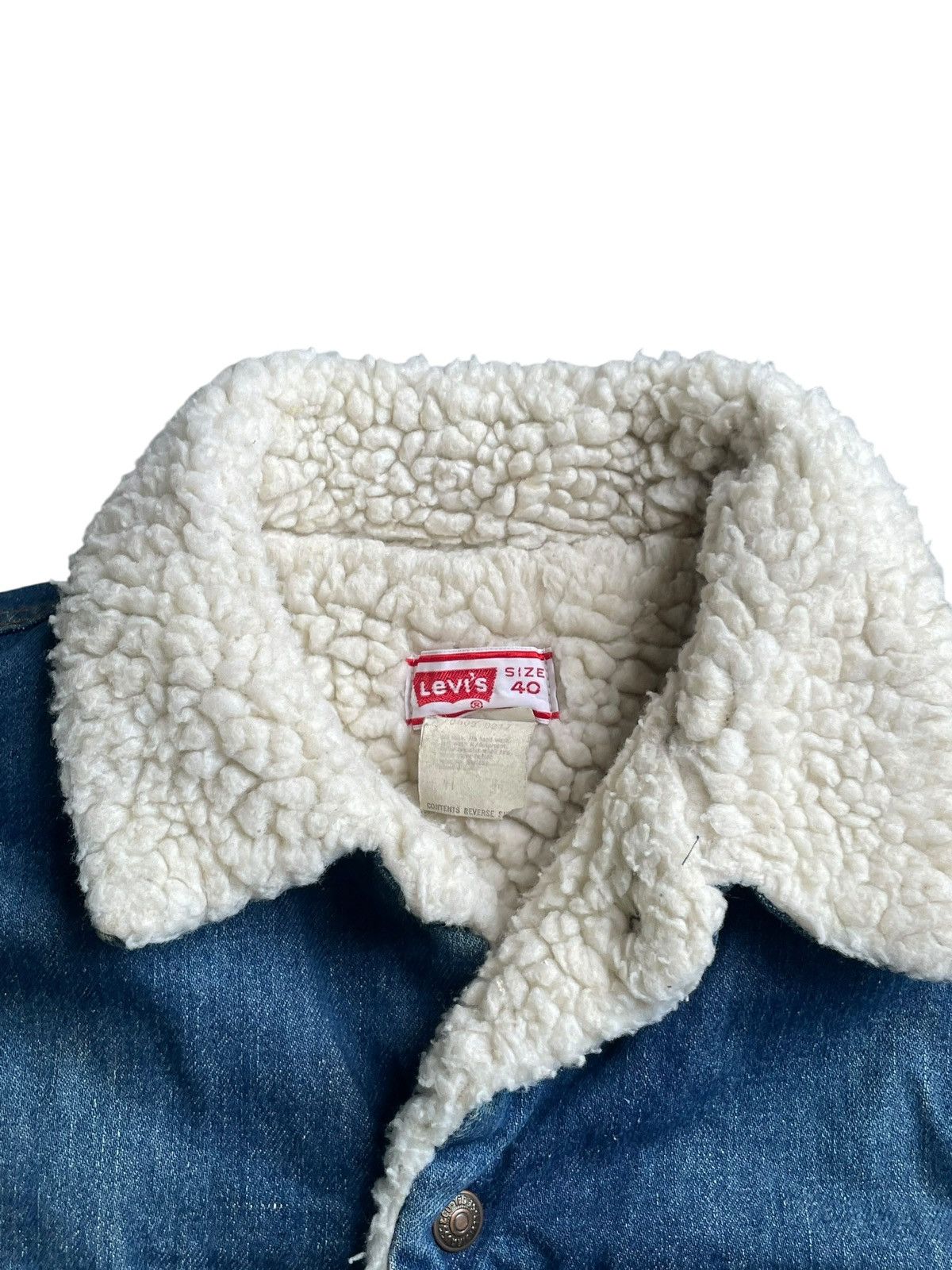 Levi's Vintage 70’s Levis 70605 Sherpa Denim Jacket Size US M / EU 48-50 / 2 - 6 Thumbnail