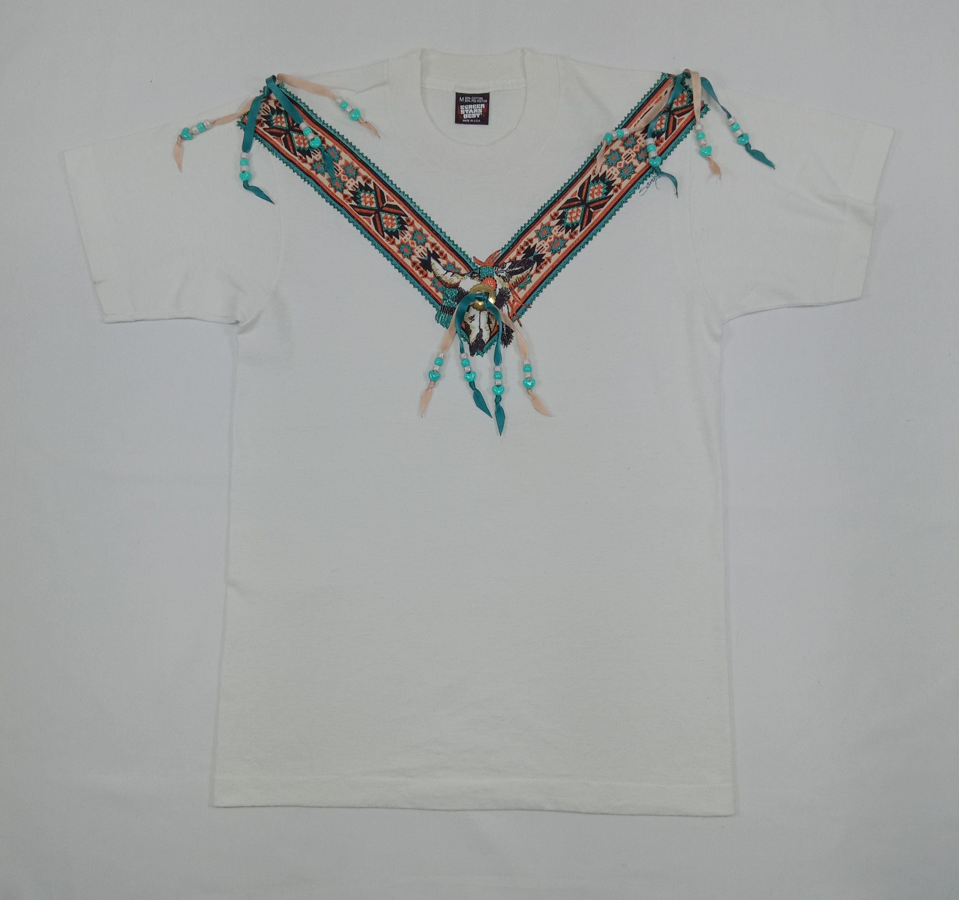 Vintage Vintage Screen Star Custom Native Design T shirt Size US M / EU 48-50 / 2 - 1 Thumbnail