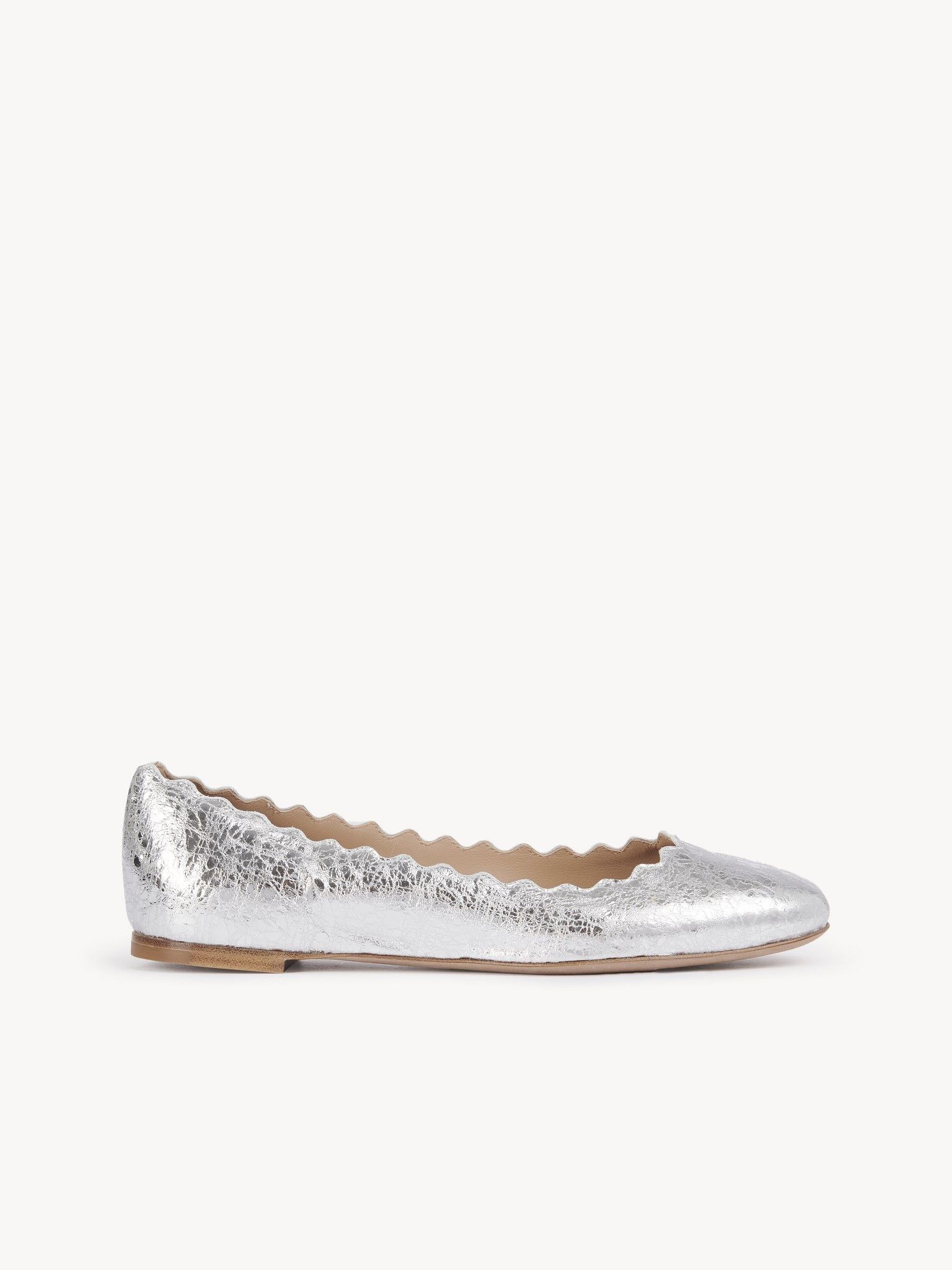 Chloe o1loc1c1024 Lauren Ballerinas in Silver Size US 10 / IT 40 - 1 Thumbnail