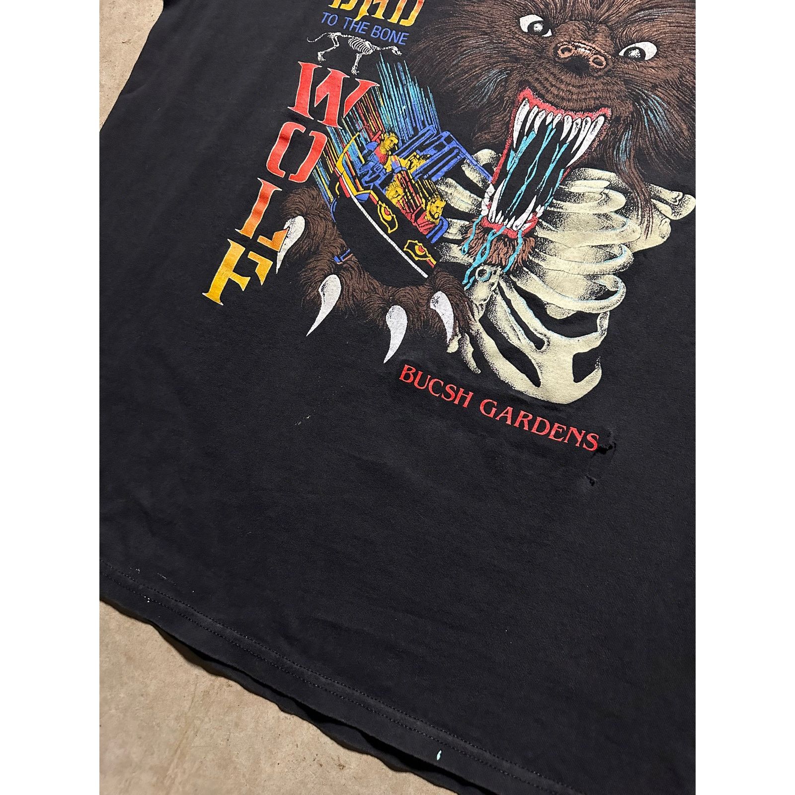 Vintage Vintage Busch Gardens Big Bad Wolf T Shirt XL Rollercoaster Size US XL / EU 56 / 4 - 5 Thumbnail