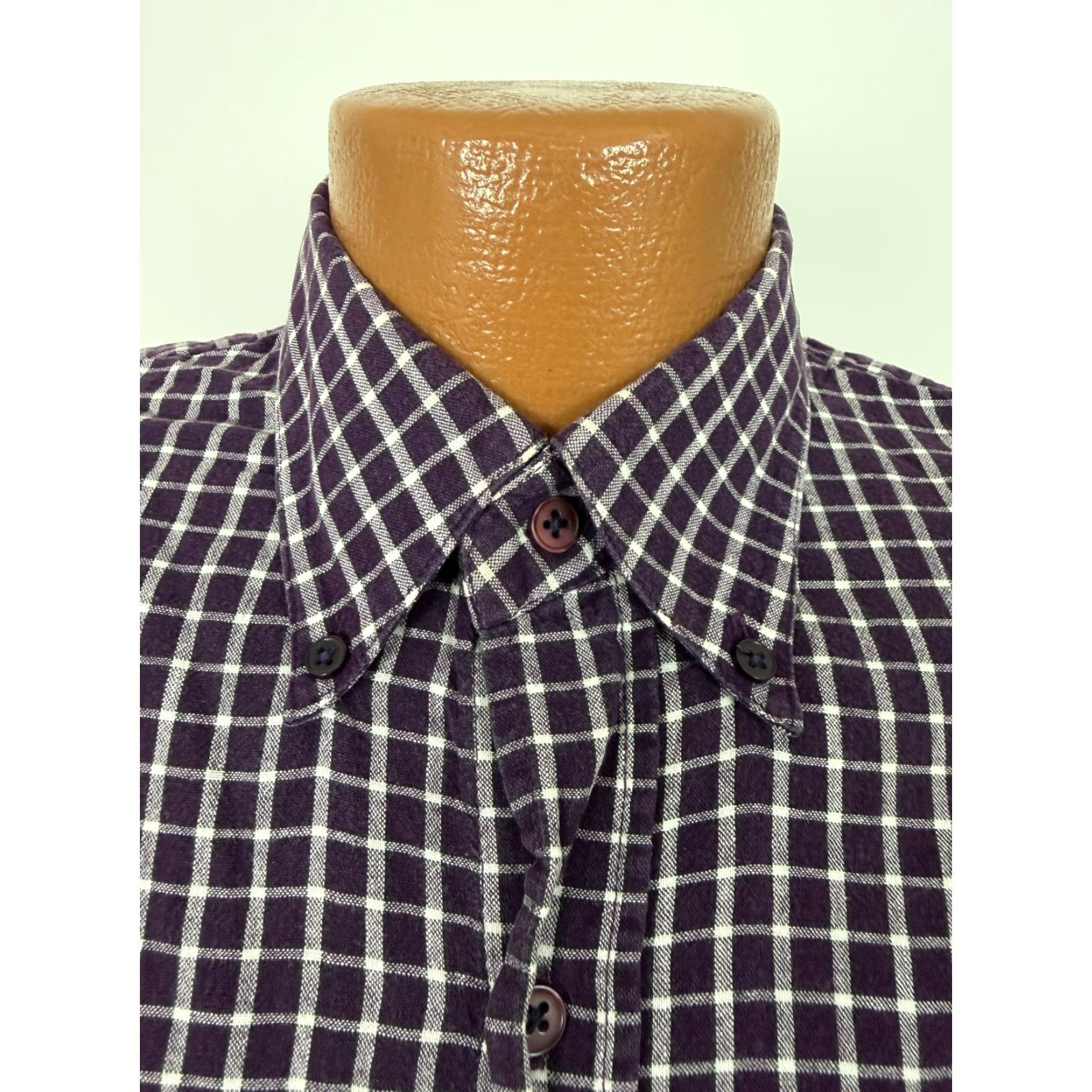 Walls VINTAGE Walls Ranch Wear Shirt Men Medium Button-Down Purple Check Western Cowboy Cotton Fashion Shirt Size US M / EU 48-50 / 2 - 4 Thumbnail